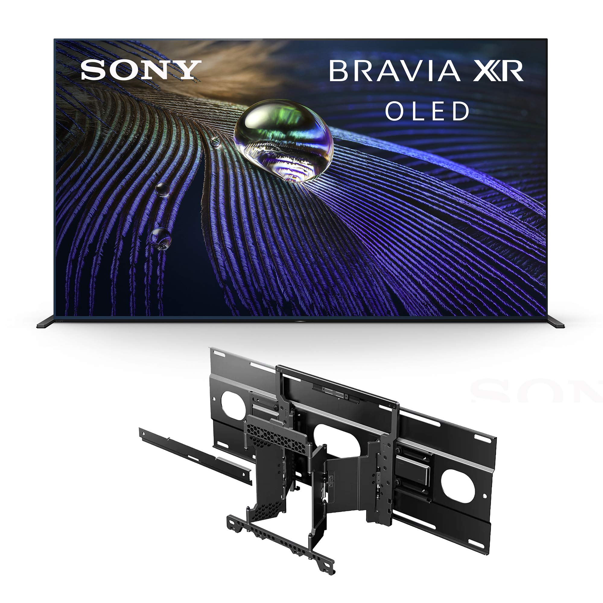 Sony A90J 55 吋電視：BRAVIA XR OLED 4K 超高清智慧 Google TV SU-WL855 超薄壁掛支架，適用於部分 BRAVIA OLED 和 LED 電視