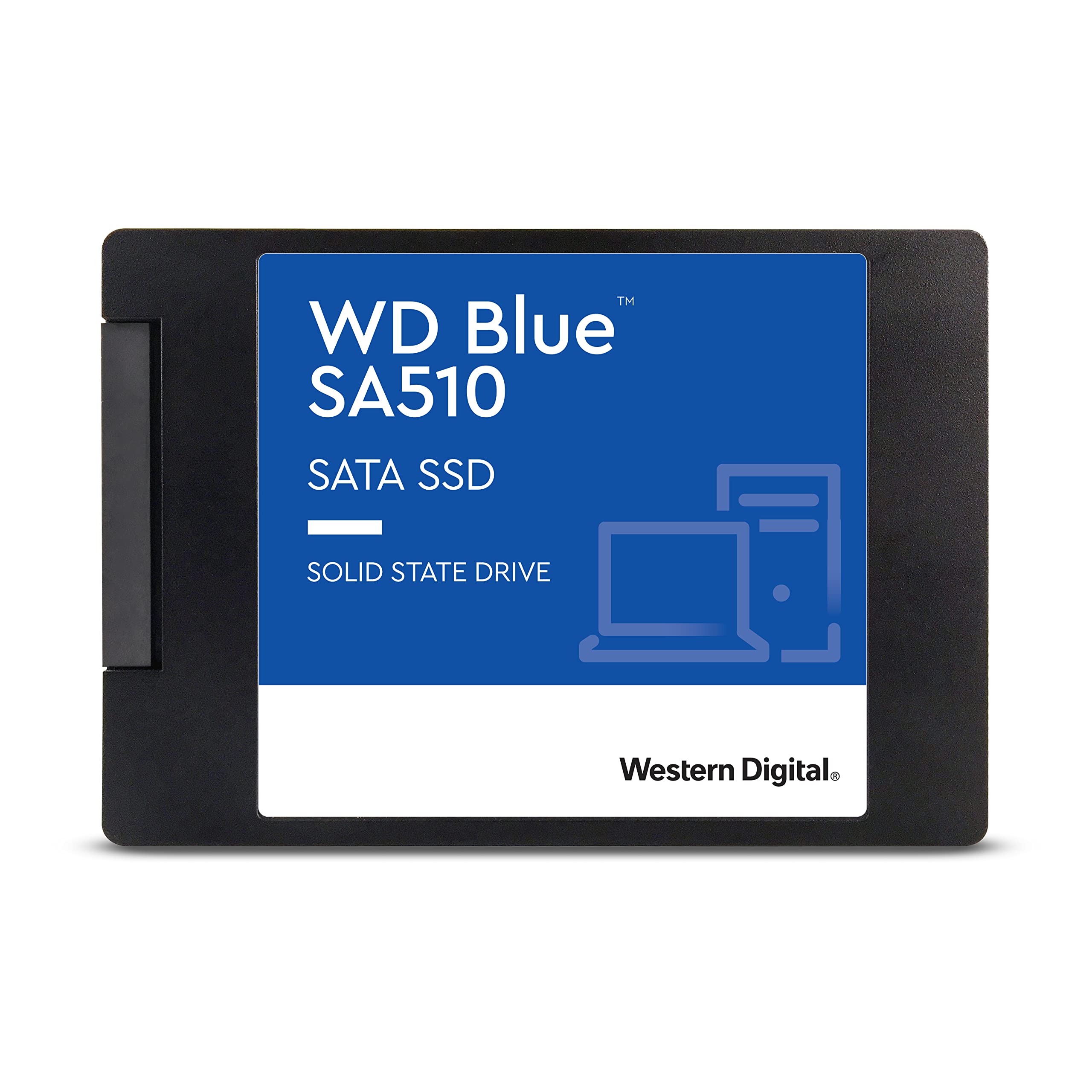 西部資料 1TB WD Blue SA510 SATA 固態硬碟 SSD - SATA III 6 Gb/s，2.5 吋/7 毫米，最高 560 MB/s 讀寫速度 - WDS100T3B0A