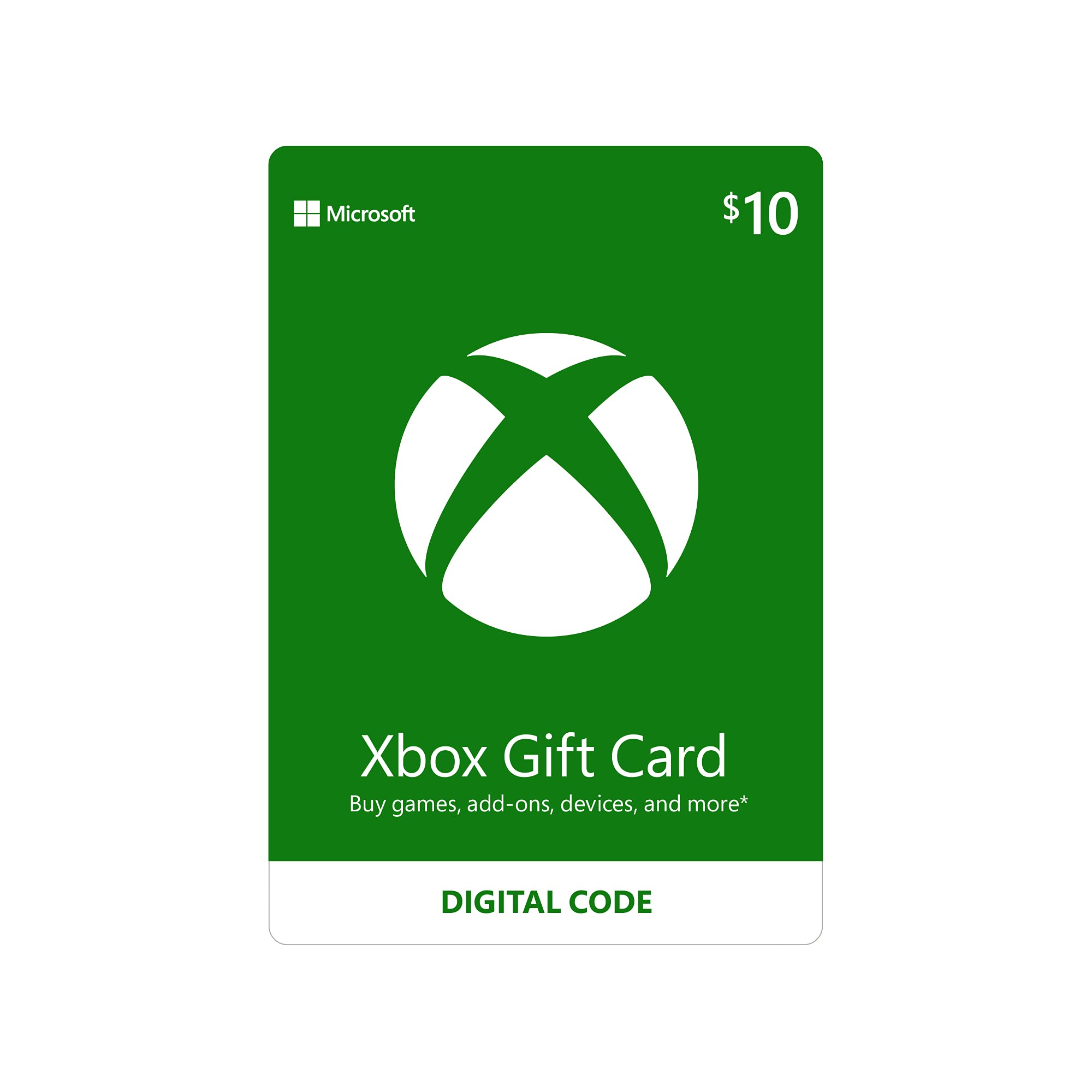 10 張 Xbox 禮品卡 [數位代碼]