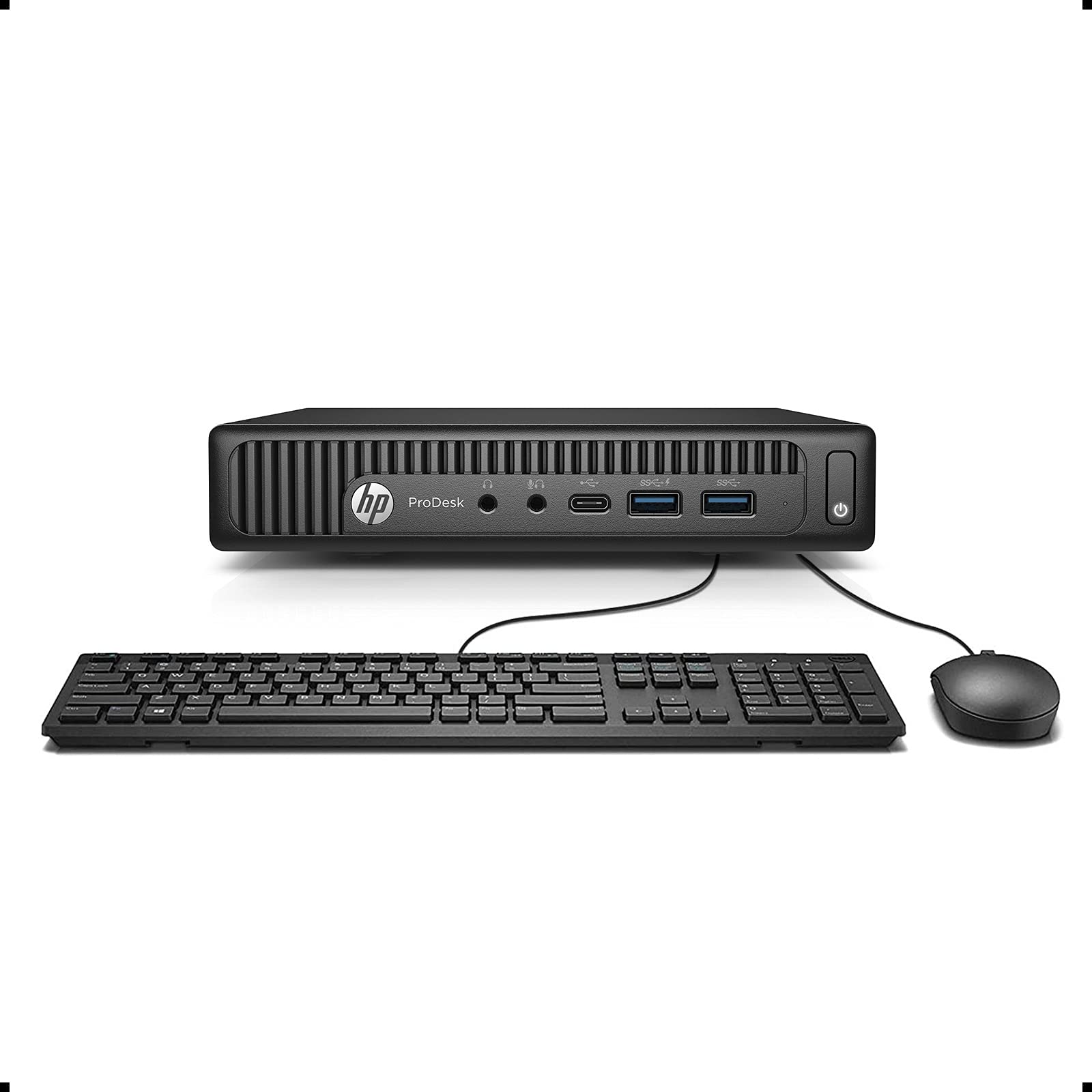 HP Prodesk 600 G2 微型電腦迷你塔式電腦（英特爾四核心 i3-6100T 處理器，8GB DDR4 內存，256GB 固態硬碟，VGA 接口，USB 3.0 接口，USB-C 介面）Win 10 專業版（翻新機）