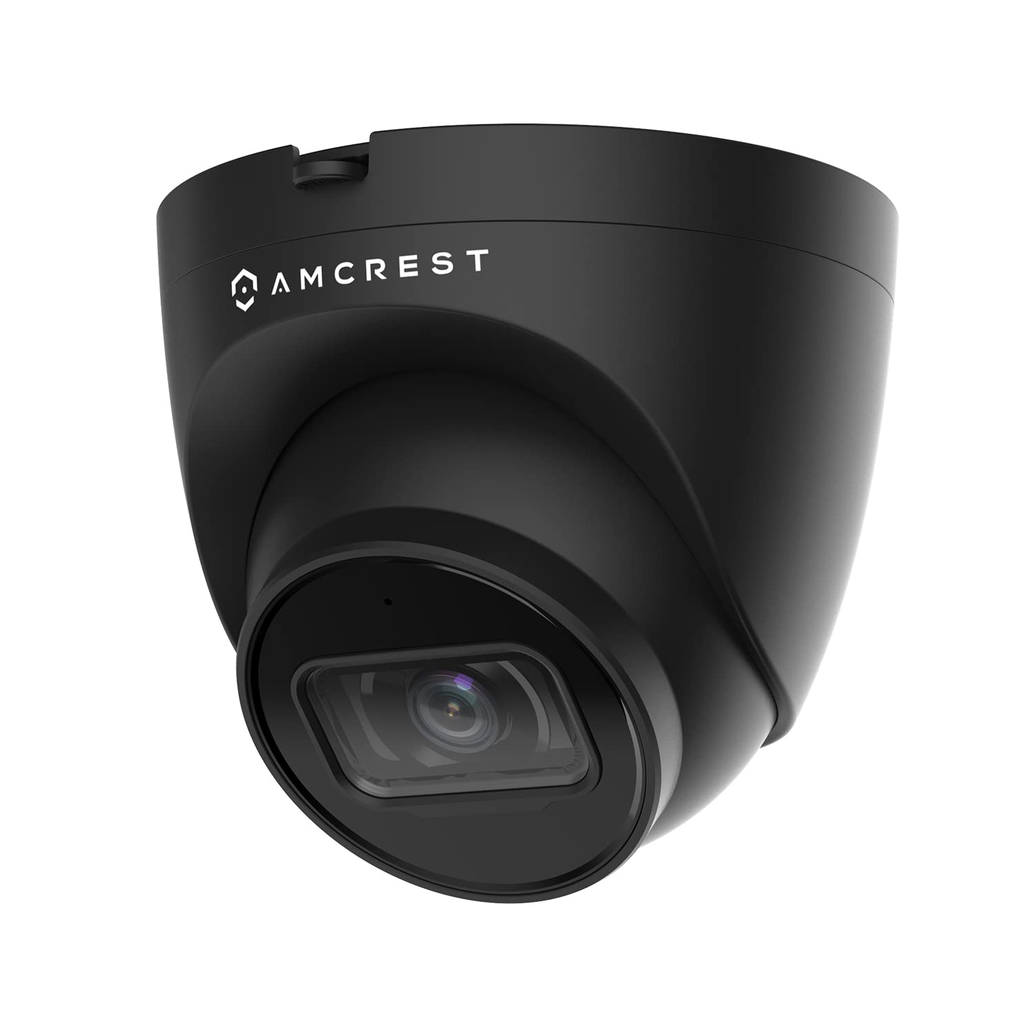Amcrest 5MP半球型POE攝像頭，超高清戶外IP攝像頭，支援POE供電，帶麥克風/音頻，500萬像素安防監控攝像頭，98英尺夜視距離，103°視場角，IP67防護等級，支援MicroSD卡（最大256GB），黑色，型號IP5M-T1179EB-28