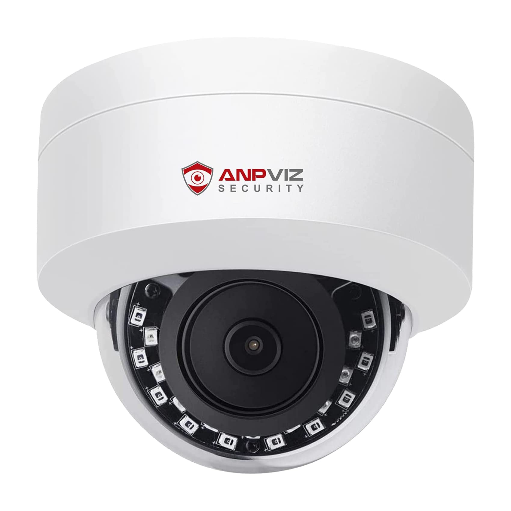 Anpviz 超高清 4K (8MP) 戶外安防 IP PoE 半球攝影機，附麥克風/音頻，解析度 3840x2160，夜視距離 100 英尺，2.8 毫米廣角，IP66 防水防塵