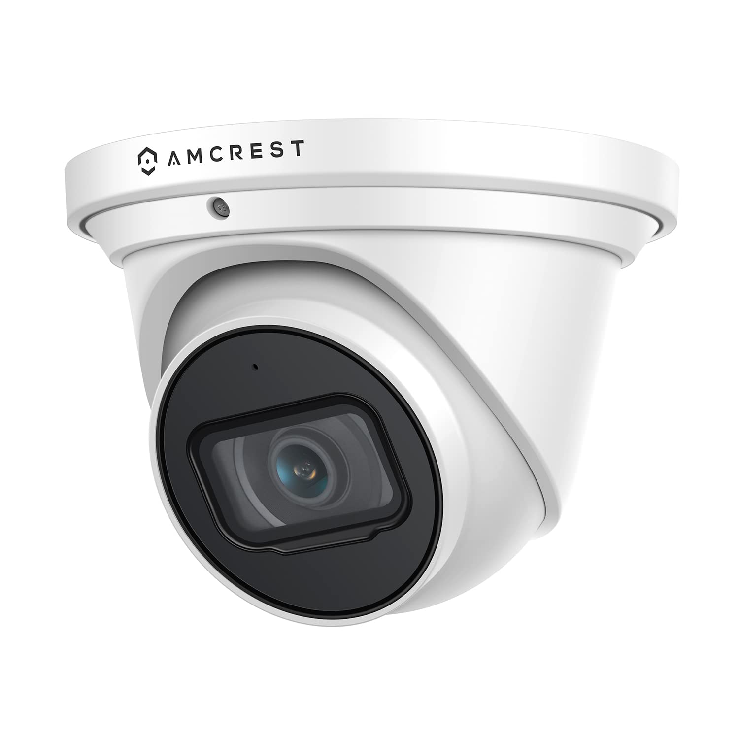 Amcrest UltraHD 4K (8MP) 室外安防 IP 半球型 PoE 鏡頭，3840x2160 分辨率，98 英尺夜視距離，2.8 毫米鏡頭，IP67 防水防塵，支援 MicroSD 卡錄製（最大 256GB），白色