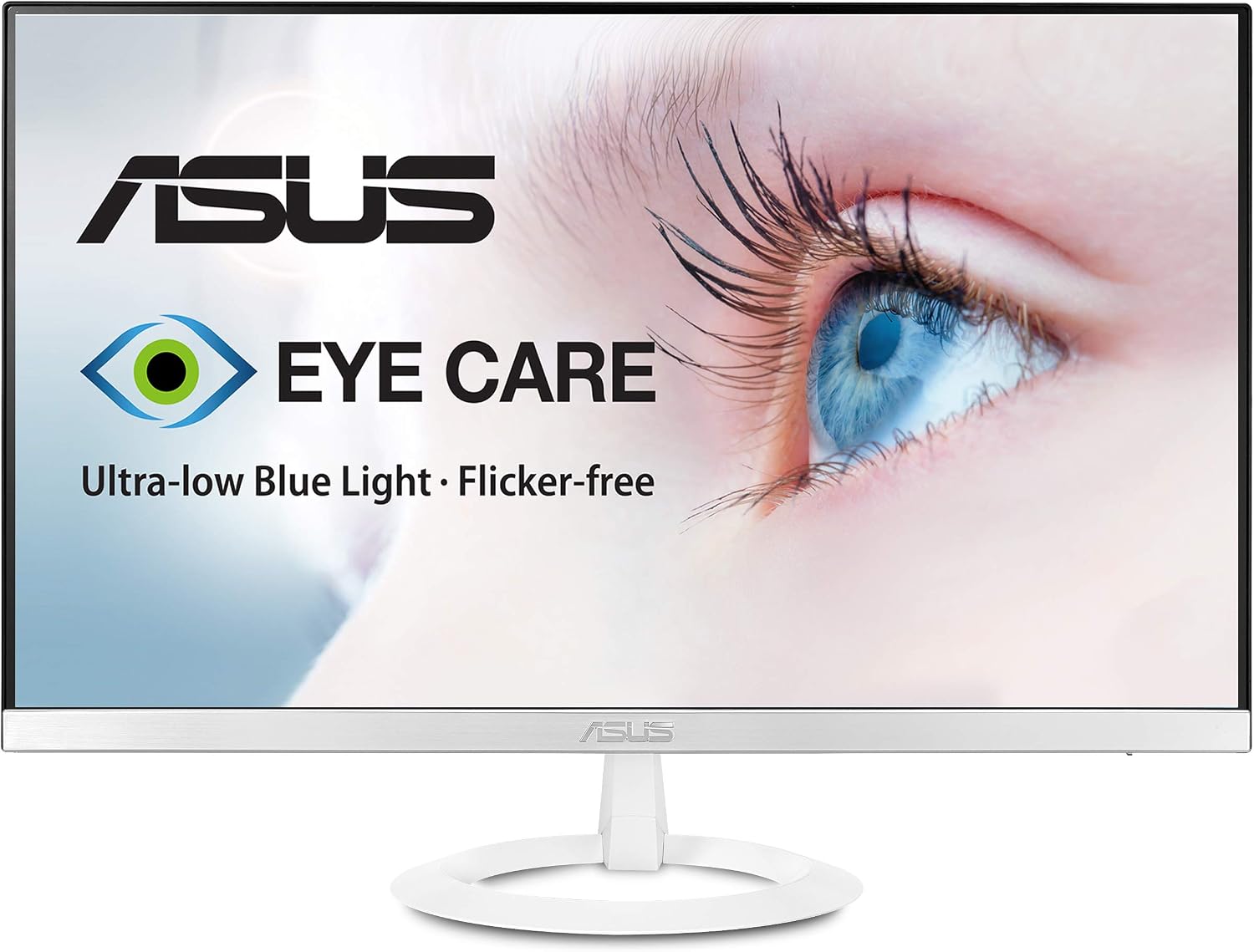 ASUS VZ239H-W 23 吋全高清 1080p IPS HDMI VGA 愛眼顯示器（白色）