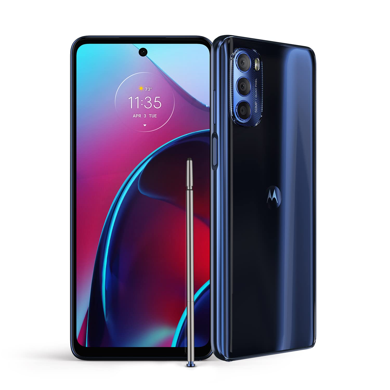 Moto G Stylus | 2022 年 | 2 天續航 | 無鎖版 | 美國摩托羅拉製造 | 6GB/128GB | 5 千萬像素相機 | 暮光藍