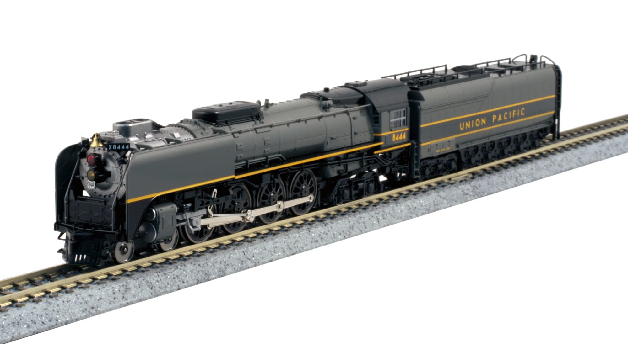 Kato USA 模型火車產品 N 4-8-4 FEF-3 聯合太平洋灰狗號 #8444 蒸汽機車