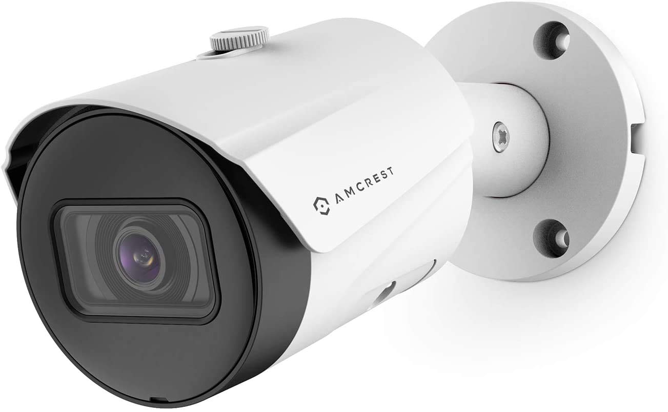 Amcrest UltraHD 5MP 戶外 POE 相機 2592 x 1944p 子彈型 IP 安全攝影機，戶外 IP67 防水，103° 視角，2.8mm 鏡頭，98.4 英尺夜視，500 萬像素，IP5M-B1186EW-28MM（白色）