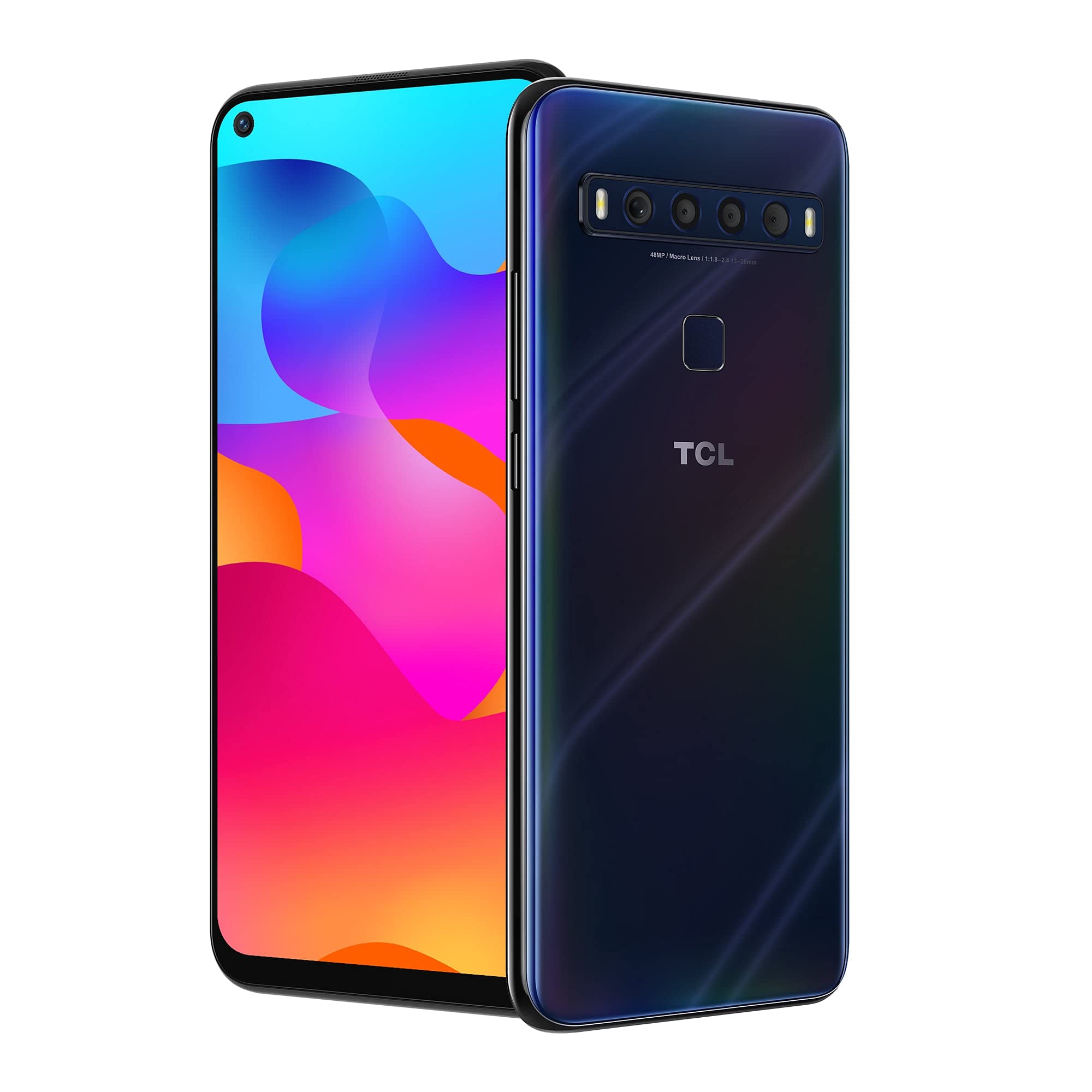 TCL 10L，解鎖版安卓智慧型手機，256GB儲存+6GB運行內存，6.53吋全高清螢幕，4800萬像素四攝系統，4000mAh大容量電池，瑪麗安娜藍