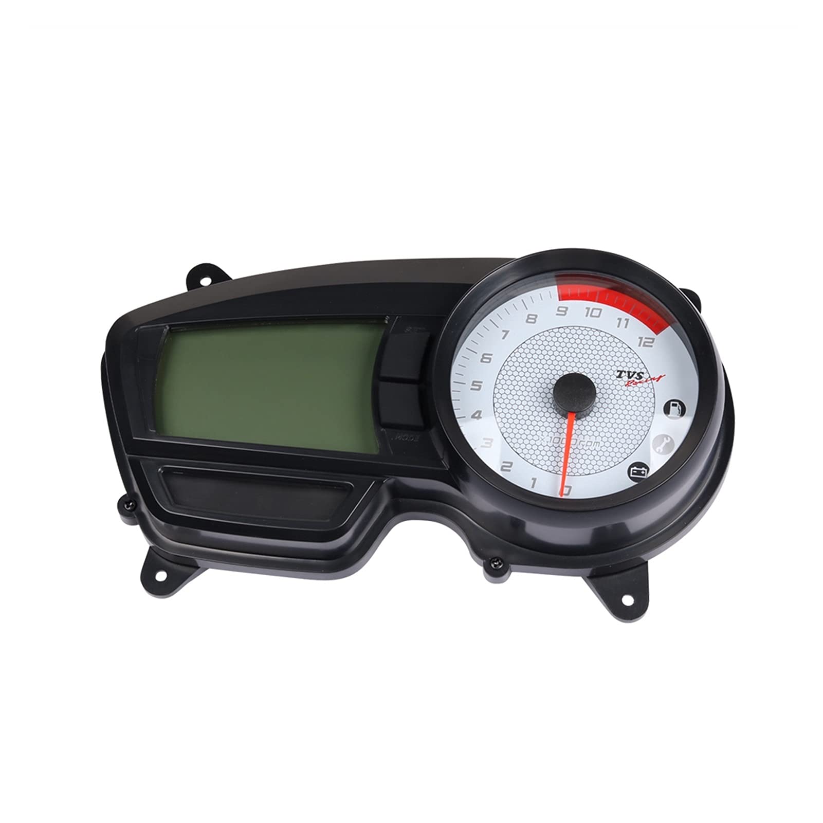 適用於 TVS Apache RTR 160 CC 180 的 12V 摩托車數位里程表指示器儀表轉速表時脈燃油表速度表