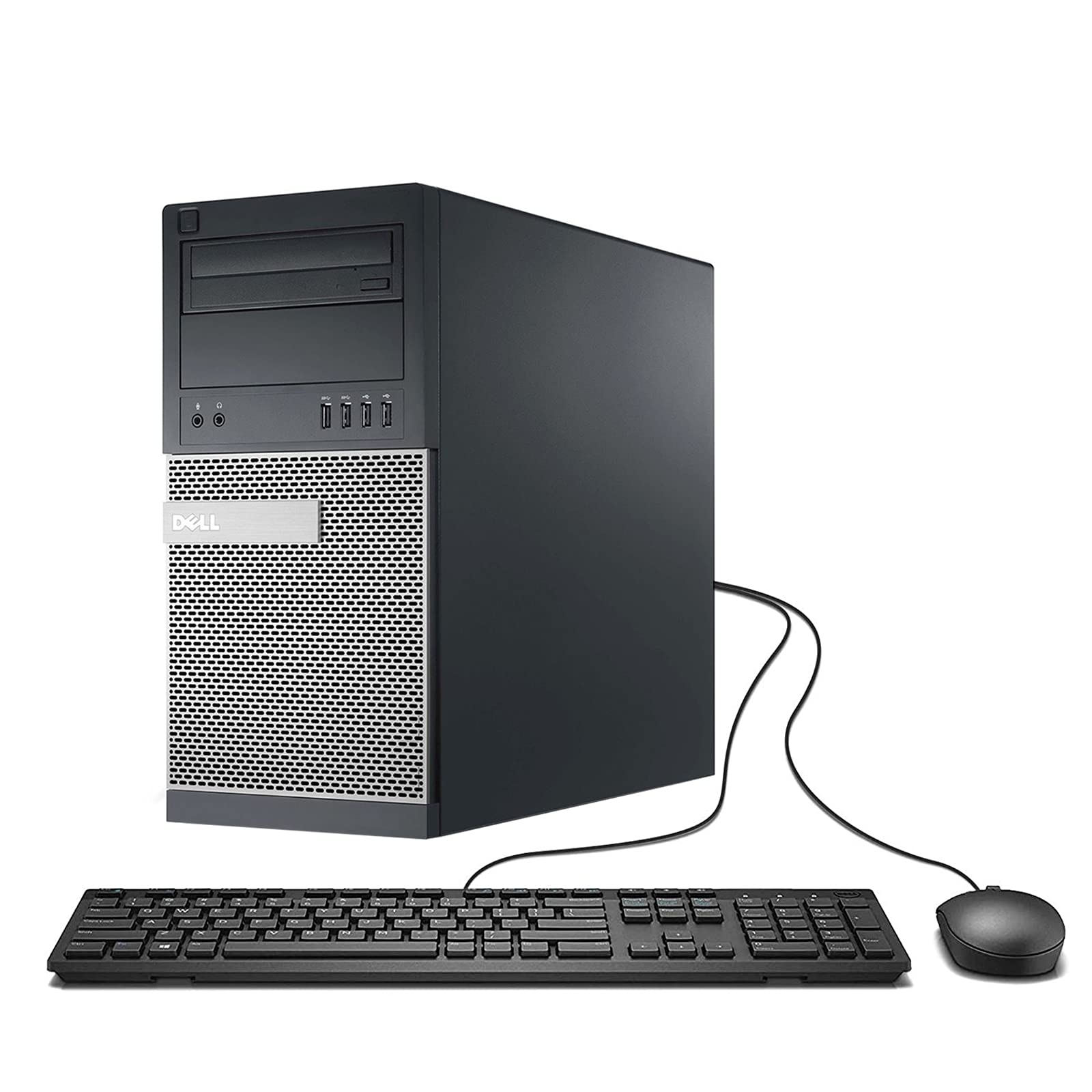 戴爾 Optiplex 9020 迷你塔式桌上型電腦，英特爾酷睿 i7-4770-3.4 GHz 處理器，32GB 內存，1TB (1000GB) 固態硬碟，WiFi，DVD-RW 光碟機，Windows 10 專業版（翻新機）