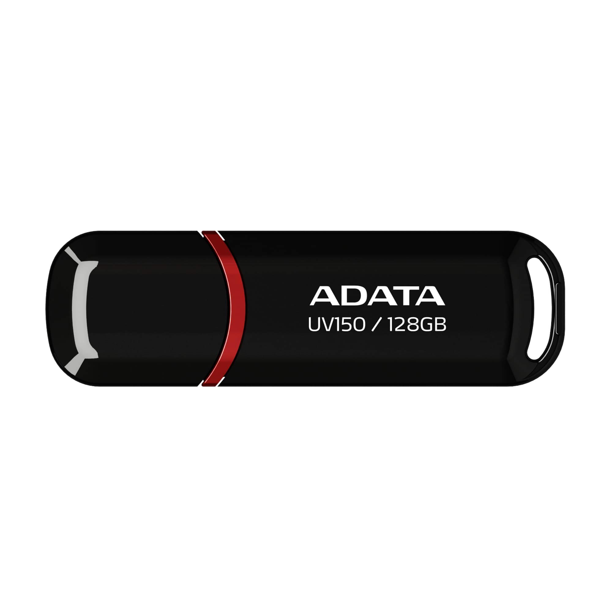 ADATA UV150 128GB USB 3.0 卡扣式隨身碟，黑色 (AUV150-128G-RBK)