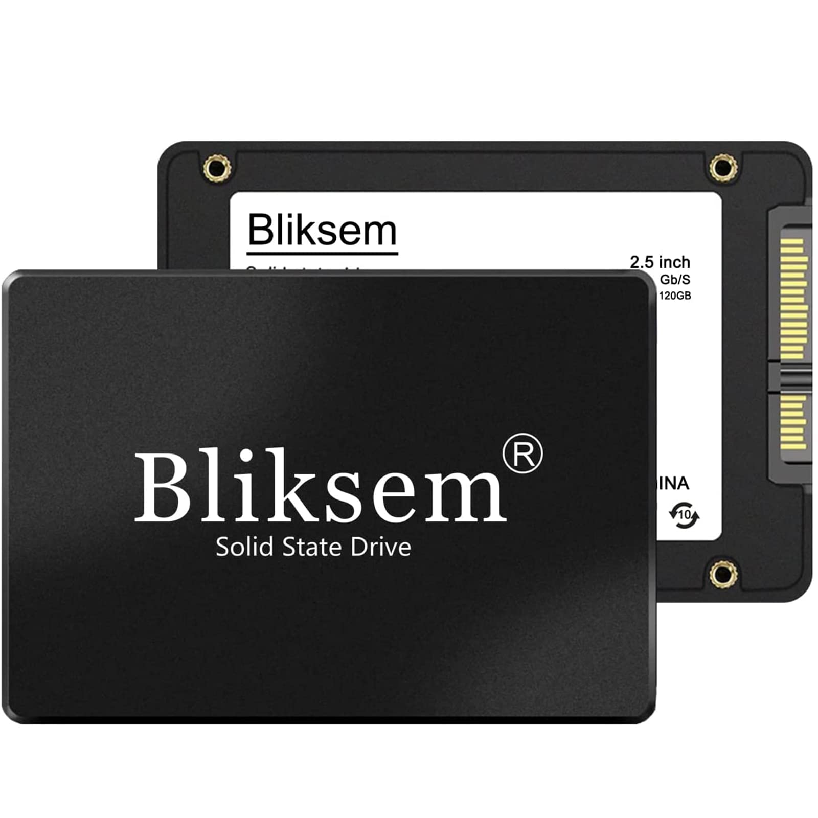 Bliksem SSD 120GB 內建固態硬碟 2.5″7mm SATA III 6Gb/s 適用於 PC 和筆記型電腦 H650（黑色 120GB）