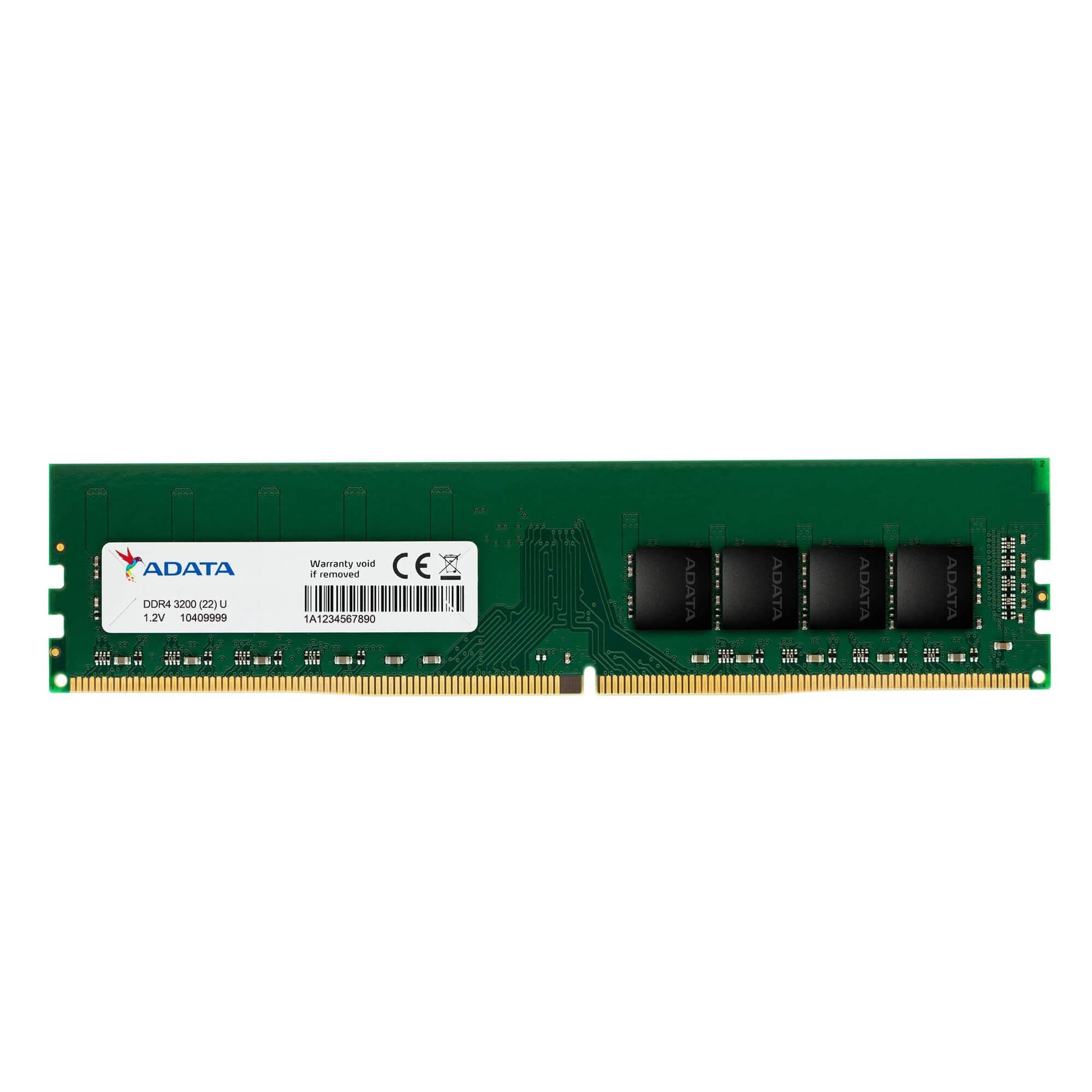 ADATA Premier DDR4 3200MHz 8GB UDIMM 288針桌上型記憶體 RAM - 單一 (AD4U32008G22-SGN)