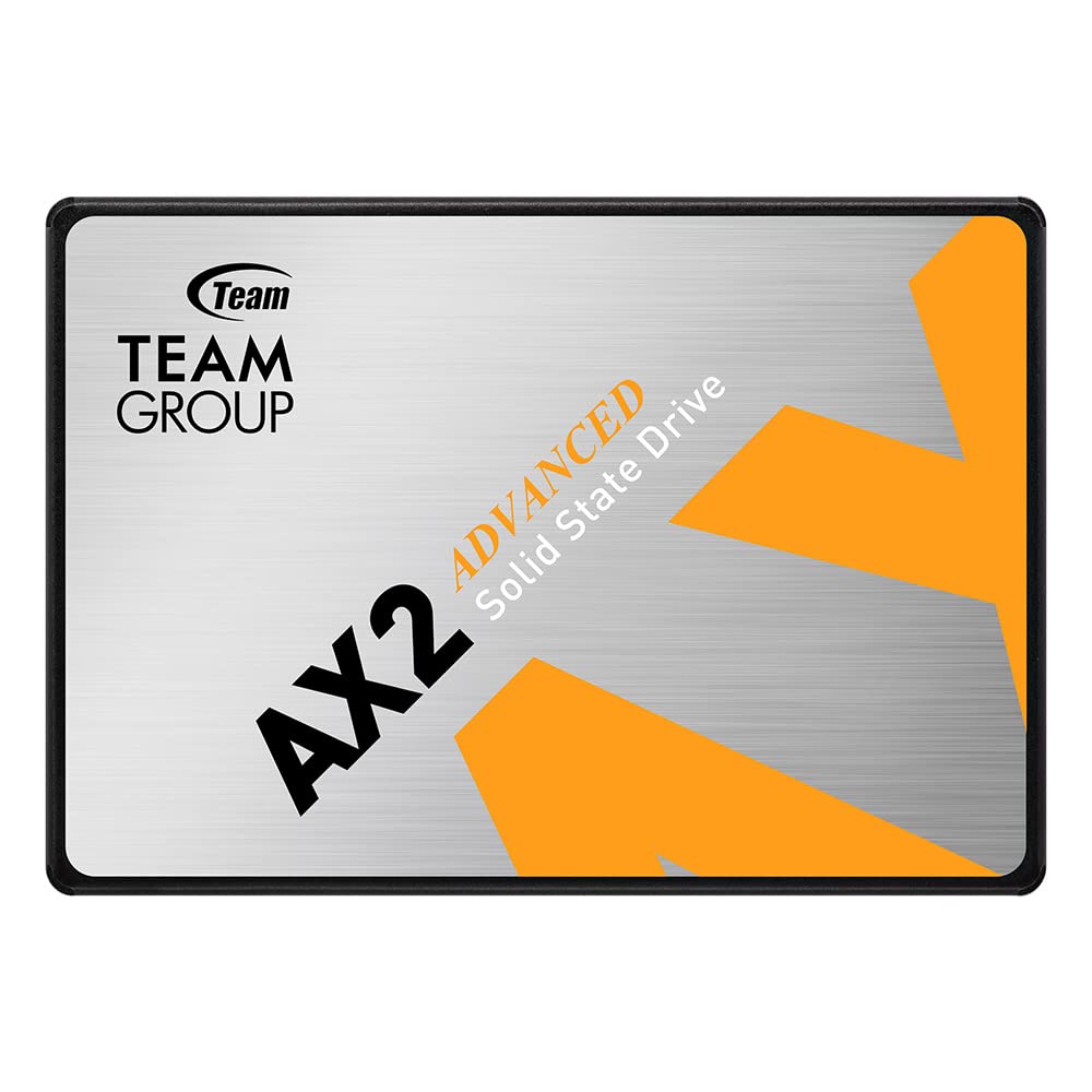 TEAMGROUP AX2 512GB 3D NAND TLC 2.5吋 SATA III 內建固態硬碟 SSD（讀取速度高達 540 MB/s）相容於筆記型電腦和桌上型電腦 T253A3512G0C101