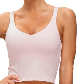 女士長款運動胸罩 無鋼圈加厚中等支撐瑜珈胸罩 健身房跑步運動背心