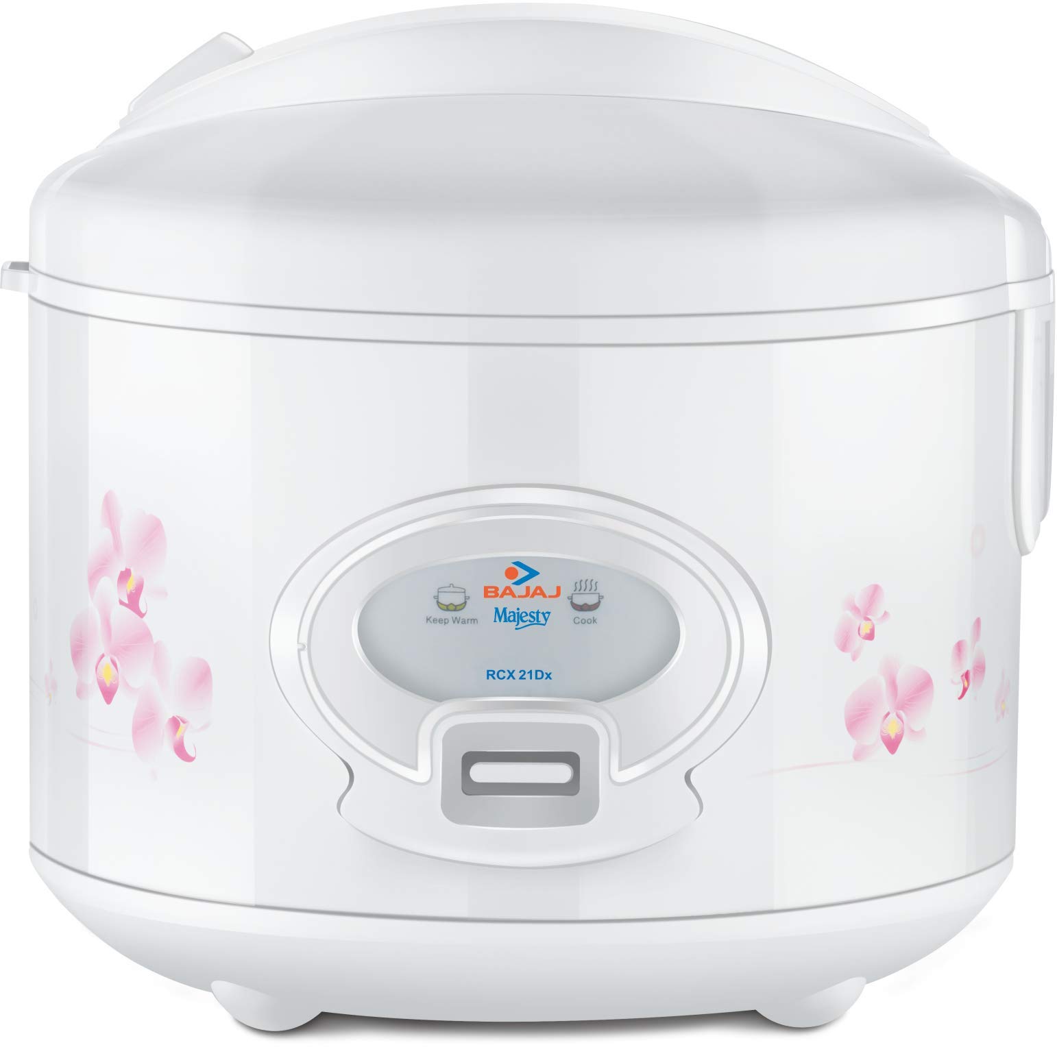 Bajaj Majesty 新款 RCX21 DLX 550 瓦豪華多功能電鍋（白色，2.7 公升）
