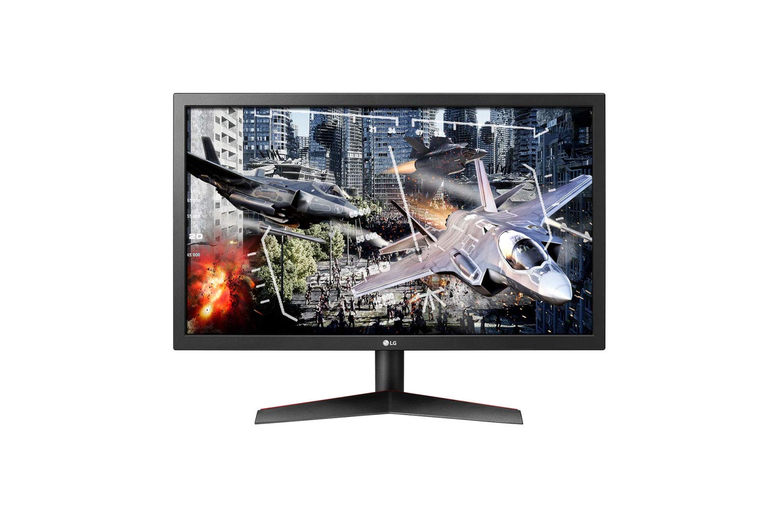 LG 24吋 1920x1080 遊戲顯示器，型號 24GL65B-B
