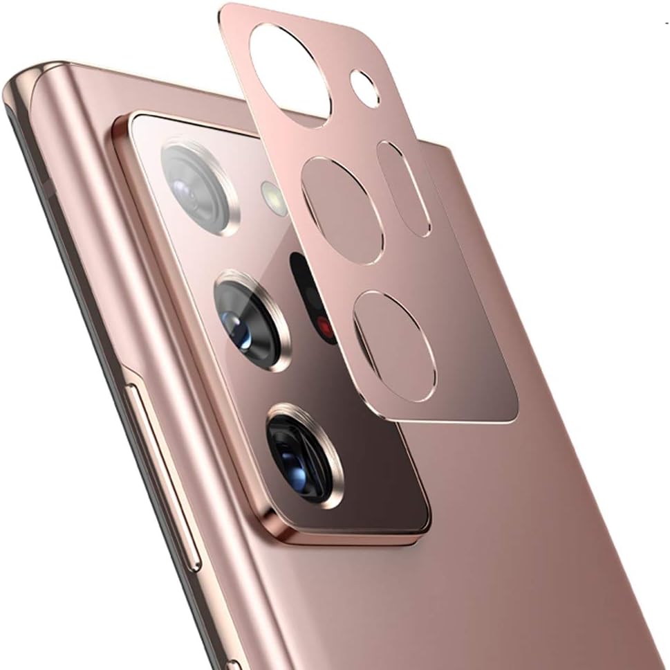 Zutoben 三星 Note 20 Ultra 金屬相機鏡頭保護膜，Galaxy Note 20 Ultra 相機保護膜，Note20 Ultra 5G 相機螢幕保護貼全覆蓋保護殼 6.9 吋（金色）