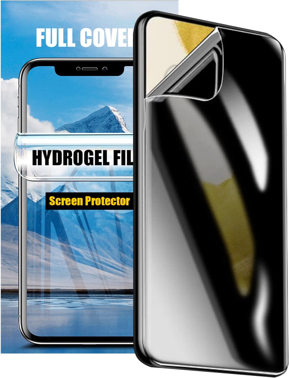 2片裝隱私水凝膠膜，適用於三星Galaxy Note 20，透明軟性TPU螢幕保護貼，相容於三星Galaxy Note 20，高靈敏度保護膜（非強化膜）