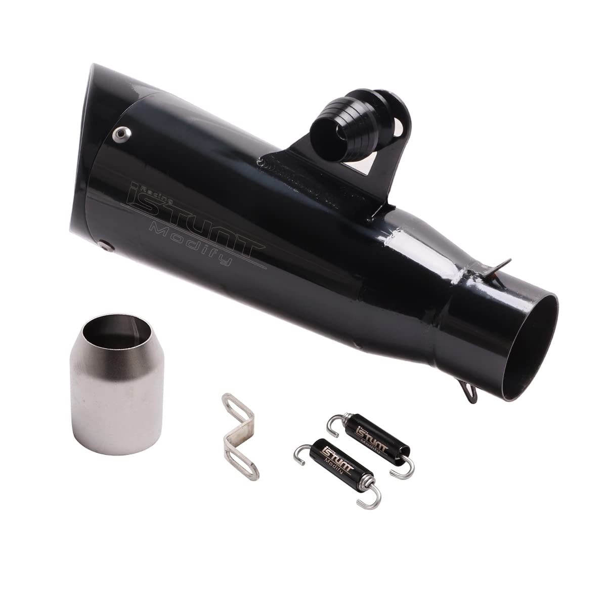 YOSAYUSA摩托車排氣消音器2吋入口滑套式排氣尾管適用於Grom/Street/Sport摩托車替換件