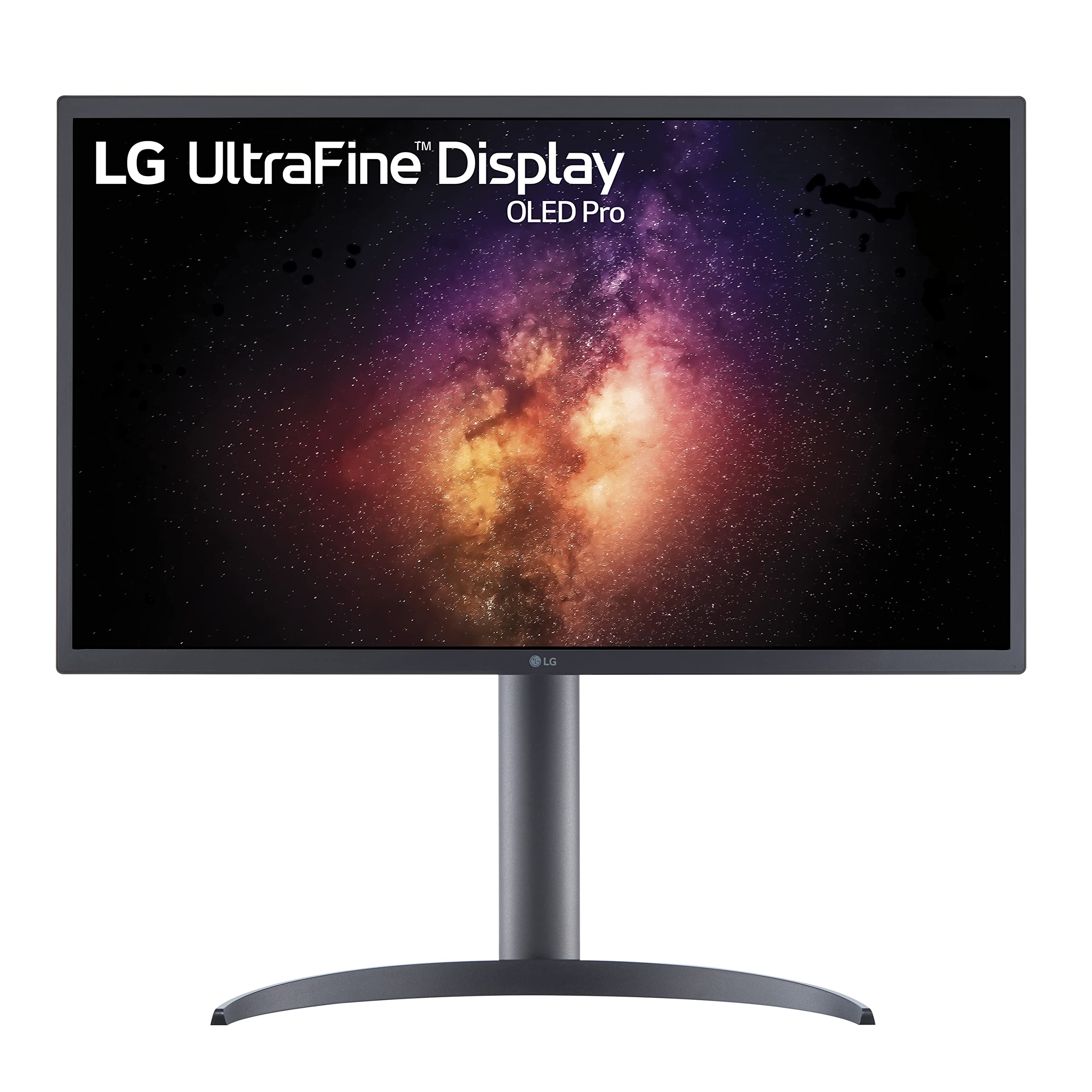 LG 27EP950-B 27英寸超高清 (3840 x 2160) OLED 專業顯示屏，支援 Adob​​e RGB / DCI-P3 99% 色域，VESA Display HDR 400，呈現純正黑色，對比度高達 100 萬個尺寸