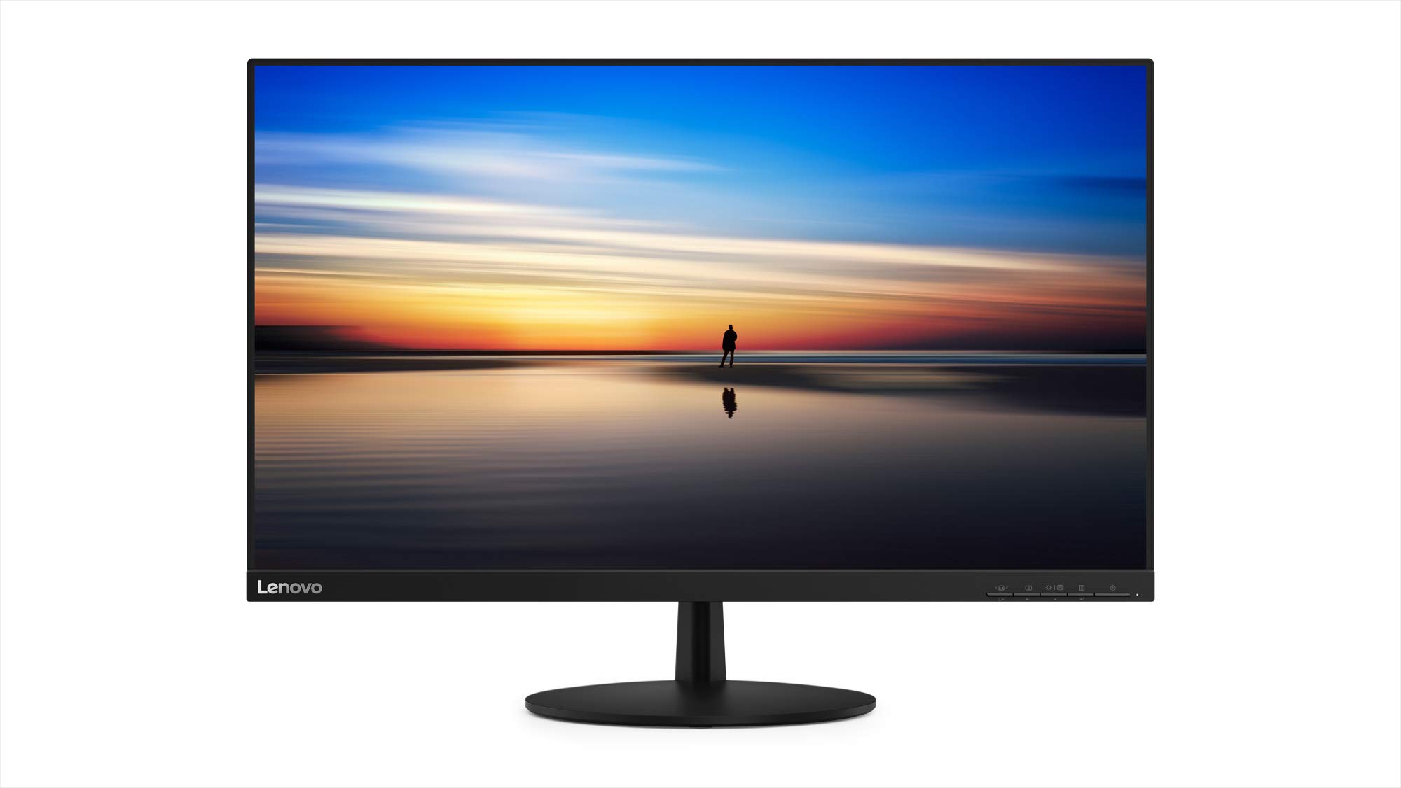 聯想 L27M-28 27 吋 FHD LED 背光液晶顯示器，USB Type-C 接口，支援 FreeSync、廣視角、窄邊框、75Hz 刷新率、4ms 響應時間，支援 VESA 壁掛，型號 65E6KAC1US，黑色