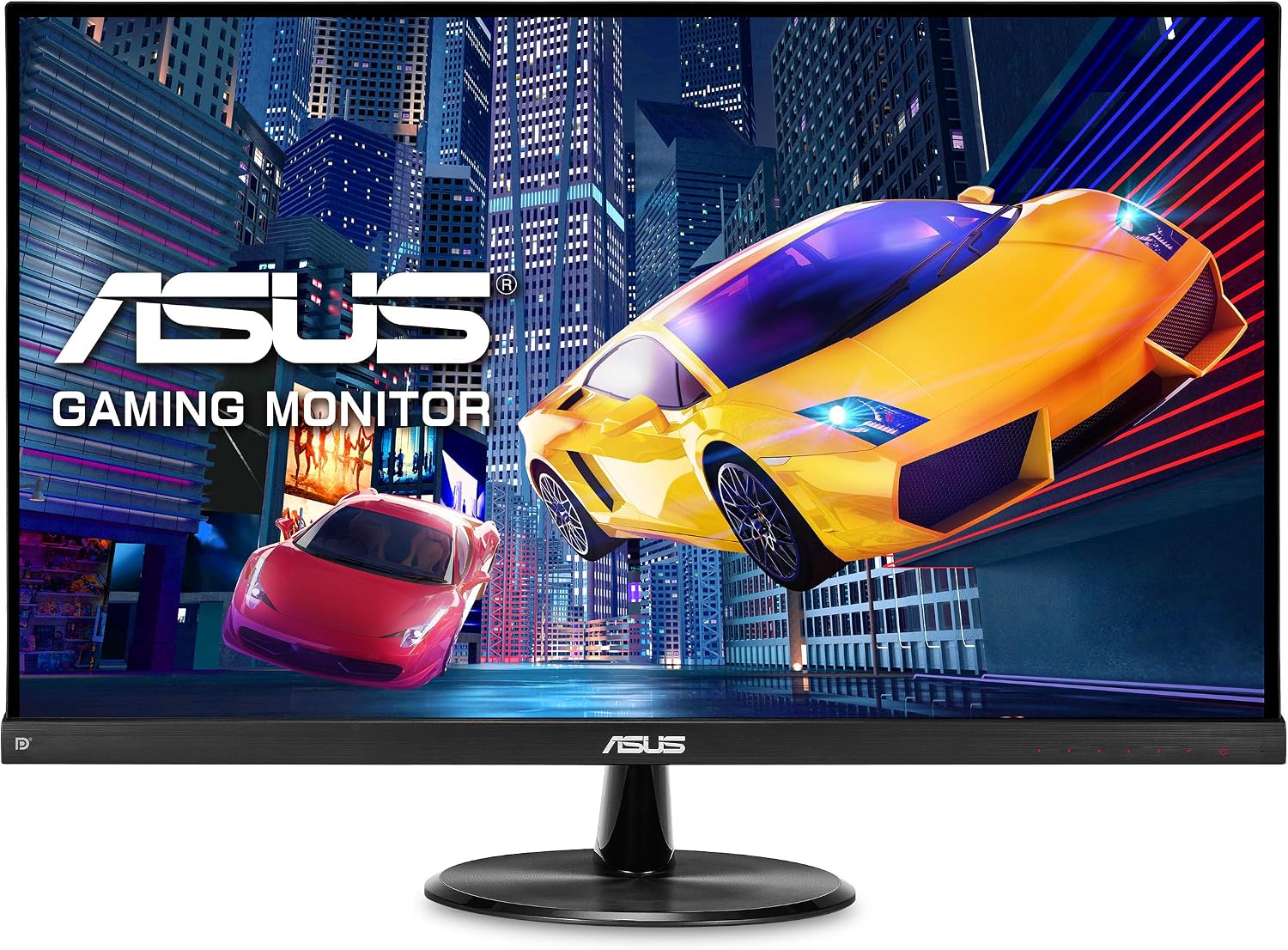 華碩 VP249QGR 23.8 吋遊戲顯示器，144Hz 更新率，全高清 (1920 x 1080) IPS 面板，1ms 反應時間，支援 FreeSync、ELMB 愛眼功能，配備 DisplayPort、HDMI 和 VGA 介面。