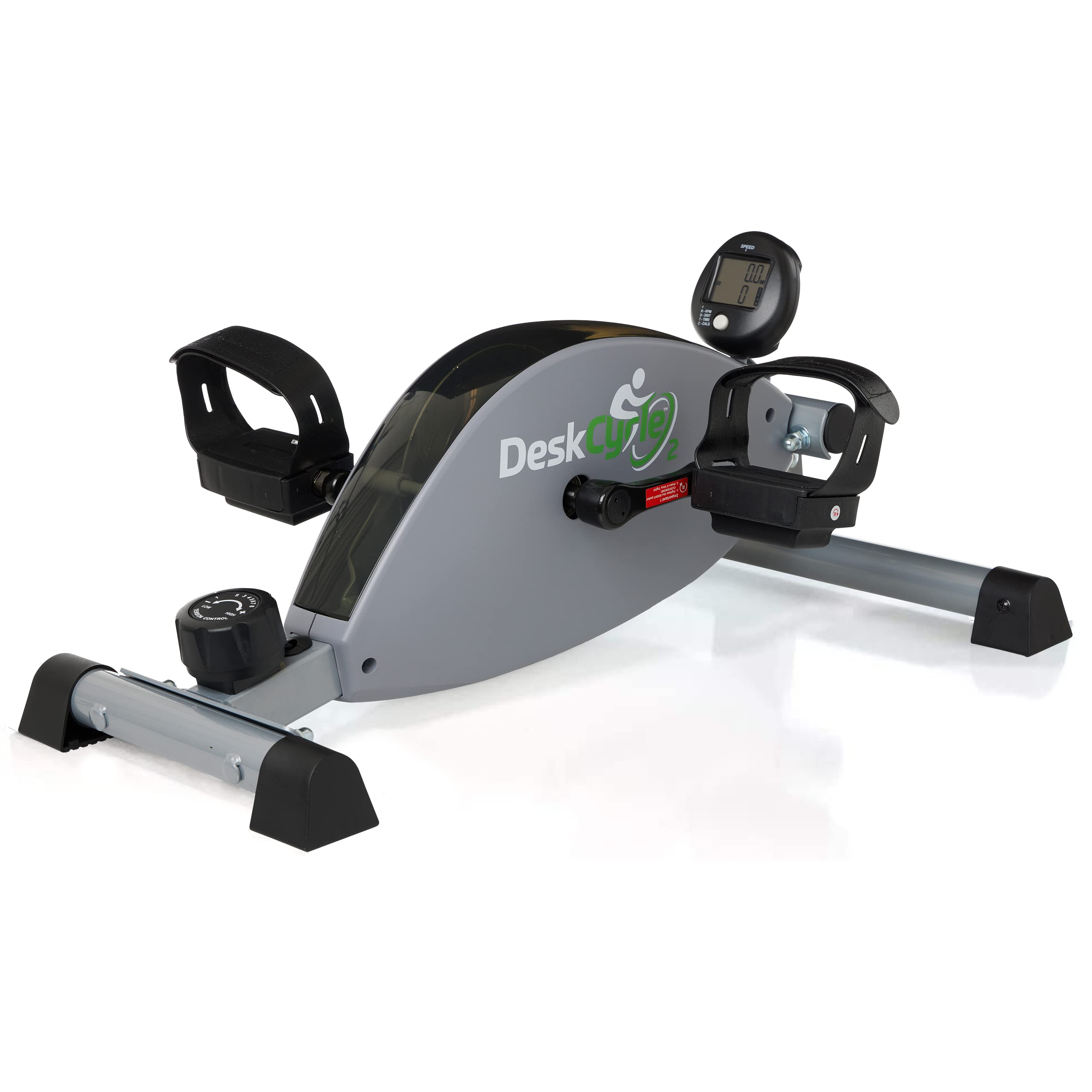 DeskCycle 2 桌下自行車腳踏鍛鍊器，帶可調節腿部功能 - 迷你健身自行車辦公桌車，腿部鍛鍊器，適用於物理治療和辦公桌鍛煉