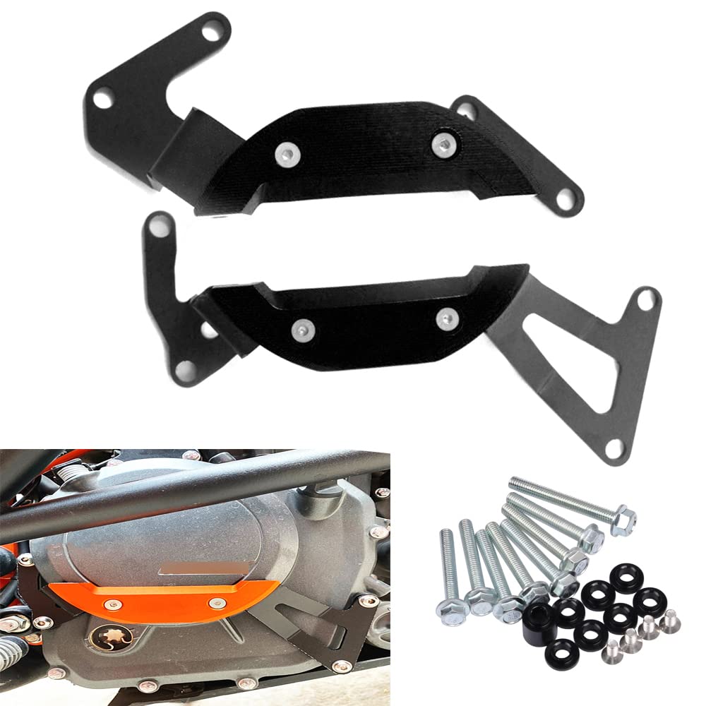 摩托車引擎蓋定子蓋保護滑塊保護殼啟動護罩，適用於 KTM RC 250 DUKE390 RC390 DUKE250（黑色）