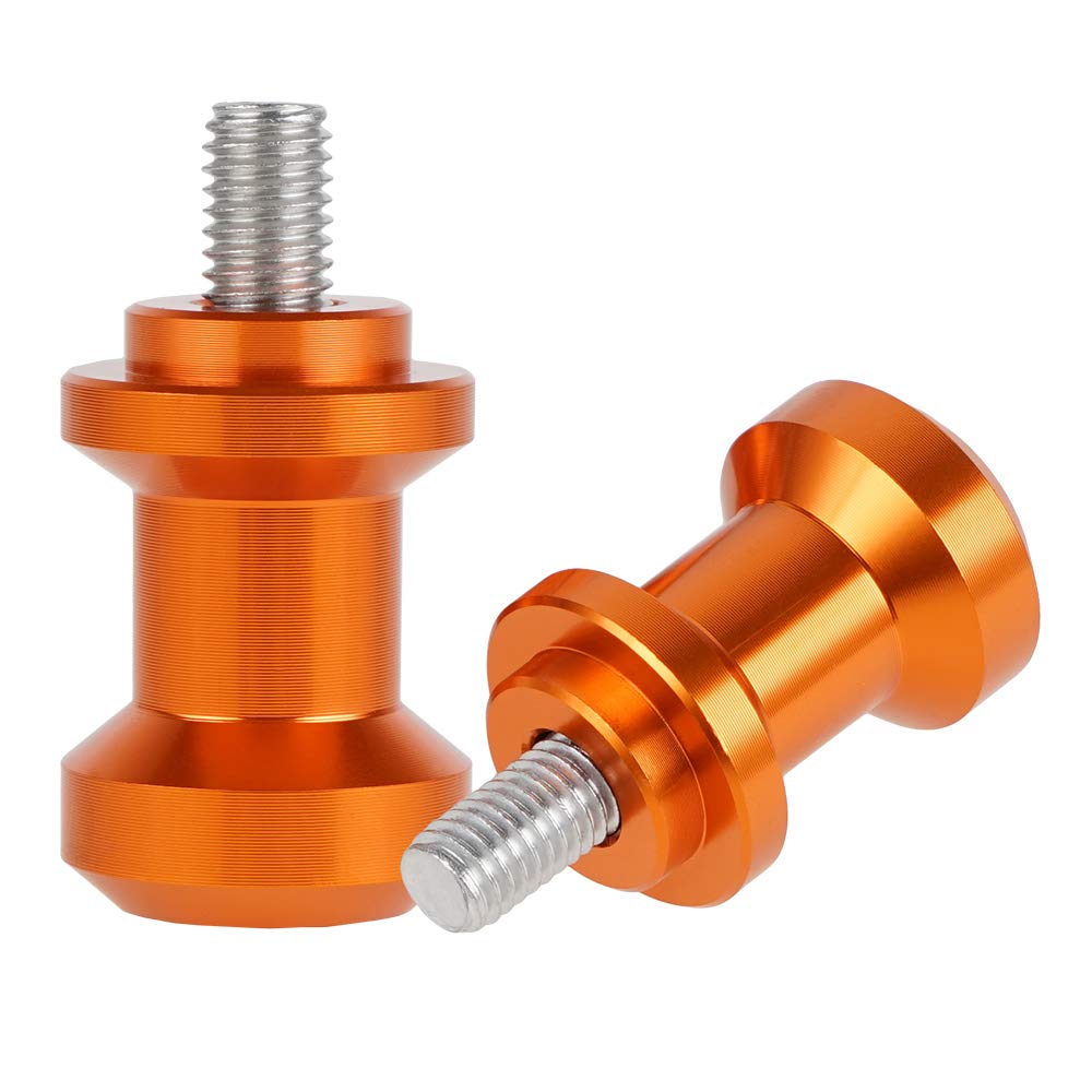 NICECNC 橙色 M10 XP1.5 後搖臂軸套滑塊支架，相容於 KTM 690 SMC R/Enduro R 2019-2023、790 890 Duke/Adventure R 2018-2023、250/390 Duke 2018-2021、Husvarna 1901 Norden