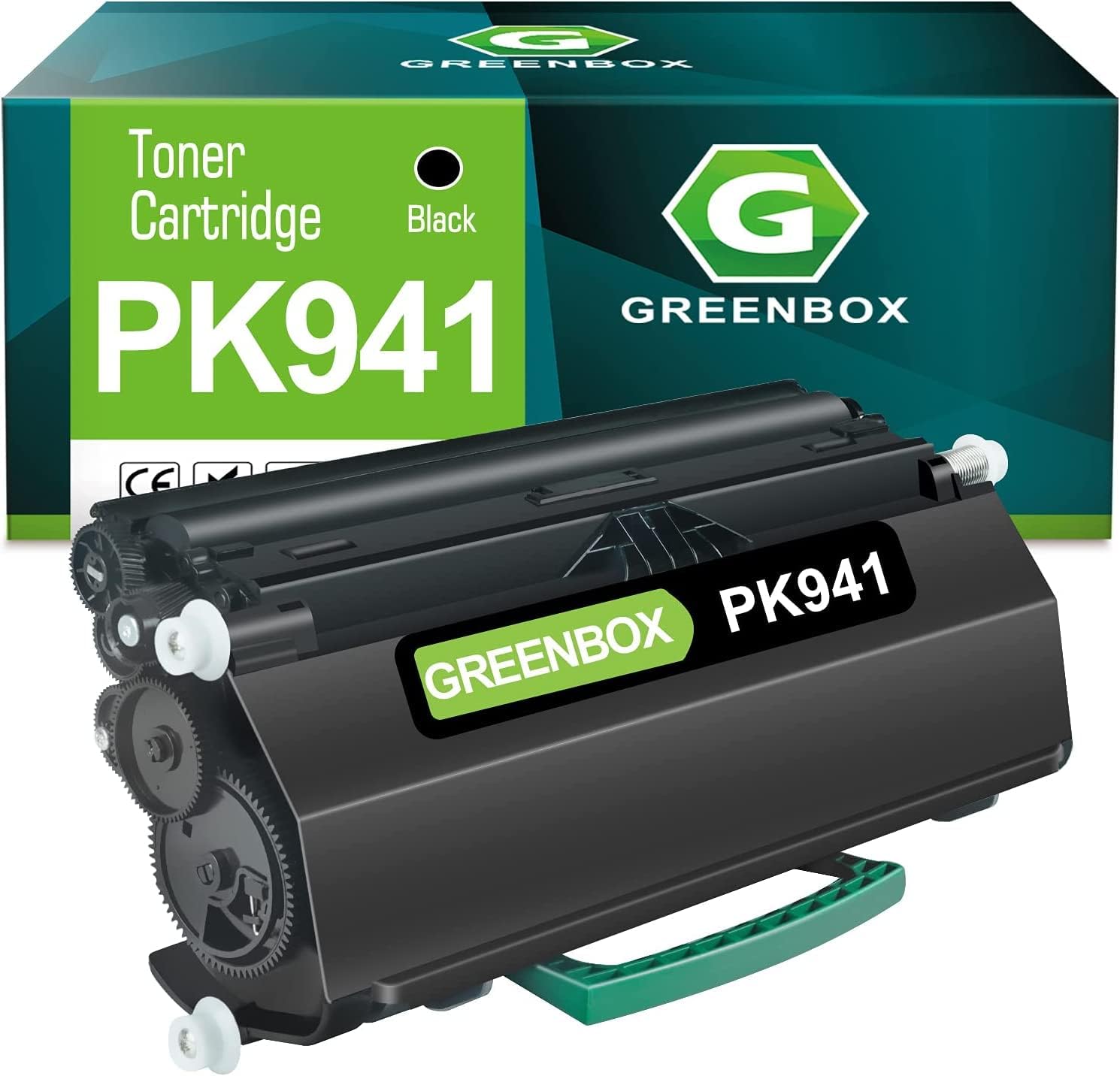 GREENBOX 相容於 2330DN 碳粉匣，適用於戴爾 PK941，6,000 頁高容量，適用於戴爾 2350DN、2330DN、2330D、2330DTN、2330、2350D、2350 列印機（黑色，1 個裝置）