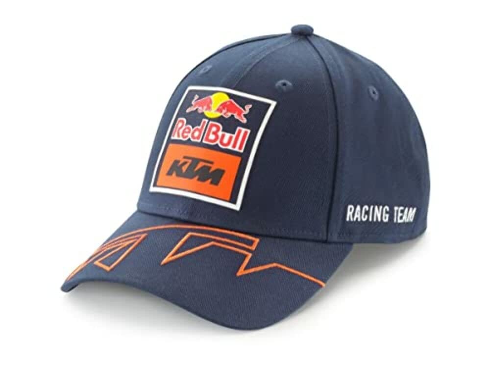 KTM 獨家紅牛車隊復刻版彎扣棒球帽，New Era 藍色