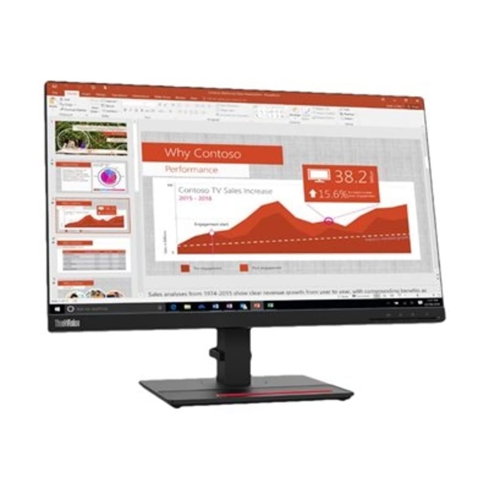 聯想 ThinkVision T24i-20 23.8 吋全高清 WLED 液晶顯示器 - 16:9 - 烏木黑