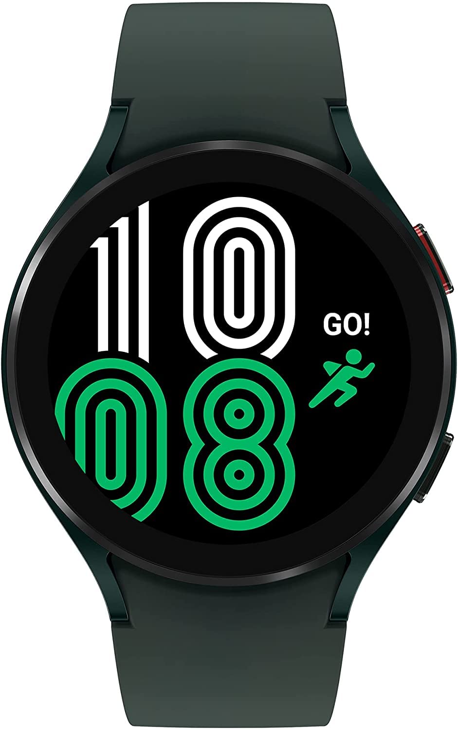 三星 Galaxy Watch 4 44mm 智慧手錶，帶心電圖監測功能，可用於健康、健身、跑步、睡眠週期追踪，具備 GPS 防跌倒功能，支援藍牙連接，美版，綠色