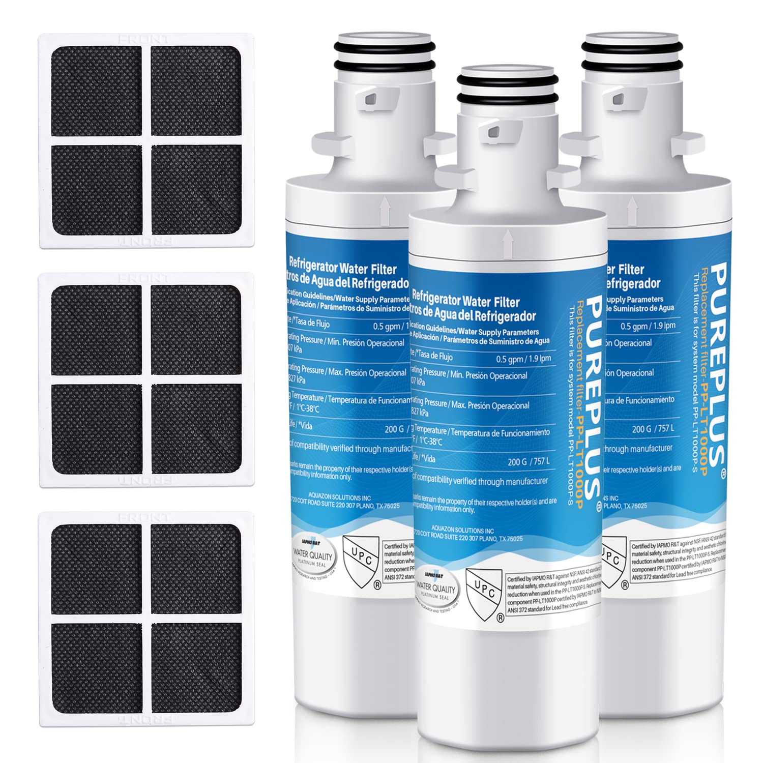 PUREPLUS ADQ747935 適用於 LG LT1000P、LT1000、Kenmore Elite 9980、LT1000PC、MDJ64844601、ADQ74793501、LMXS28626S、LFXS26973S、13501、LMXS28626S、LFXS26973S、13501、LMXS28626S、LFXS26973S、135014301320320320303030303 如