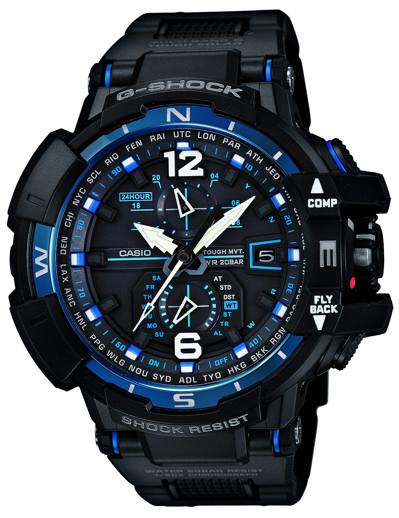 G-SHOCK SKY COCKPIT TOUGH SOLAR MVT MULTIBAND6 GW-A1100FC-1AJF 手錶（日本進口）
