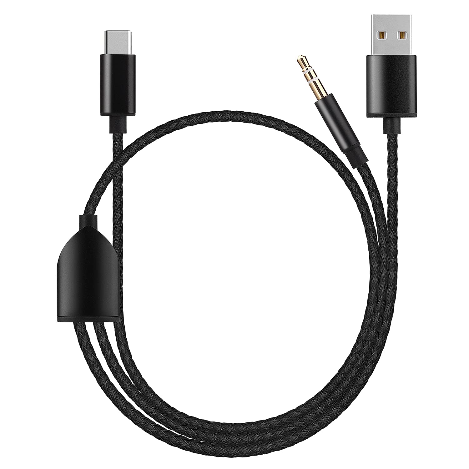 USB-C 轉 3.5mm 音訊線，二合一 USB-C 轉 3.5mm 車用立體聲耳機插孔線，支援 USB-C 充電，相容於三星 Galaxy S22/S22 Ultra/S21/S21FE/S20/Note 20、Google Pixel 5/4/3XL/2XL/2