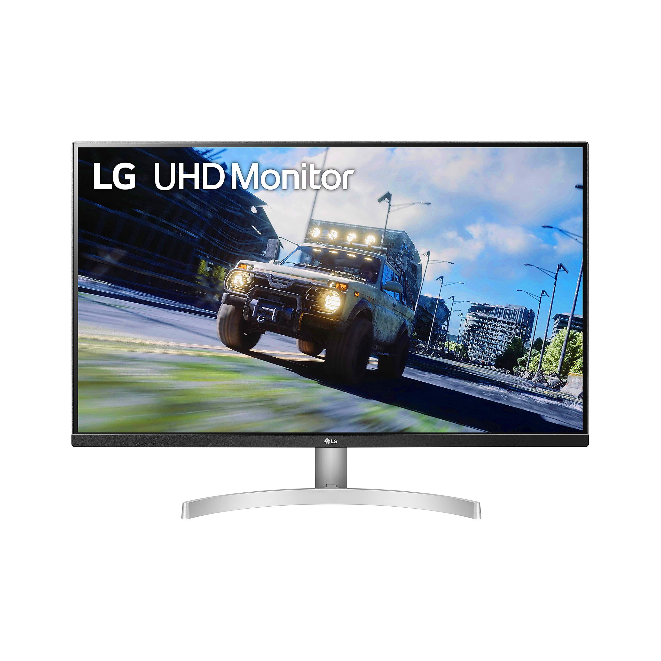 LG 32UN500-W 32 吋 UHD (3840 x 2160) VA 顯示屏，支援 AMD FreeSync、DCI-P3 90% 色域、HDR10 相容性和三面近乎無邊框設計（翻新機）