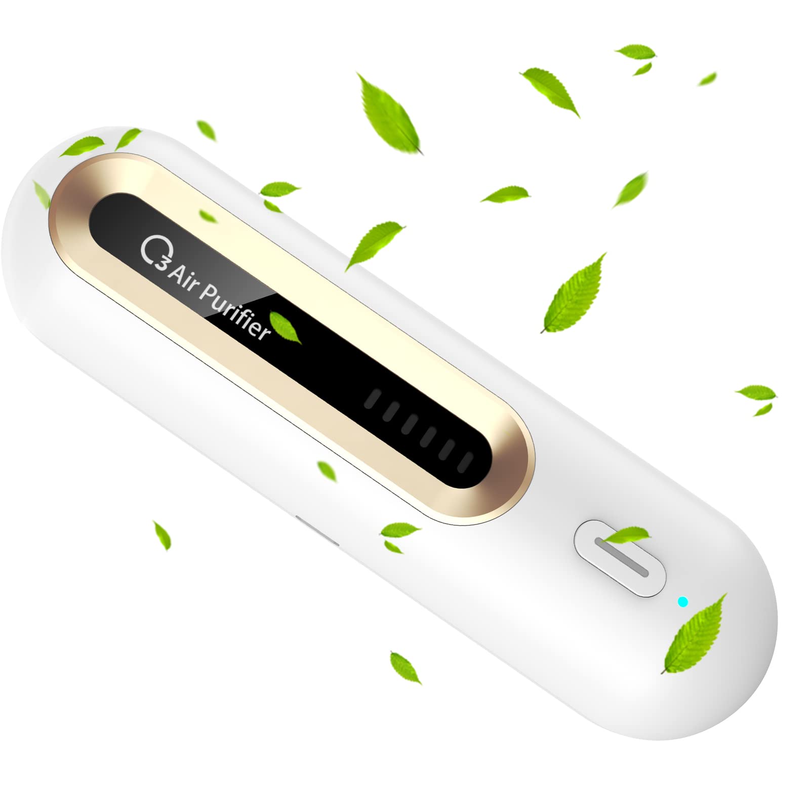 迷你USB冰箱除臭器 - 便攜式可充電冰箱除臭器，可重複使用 - 冰箱、汽車、衣櫃、衣櫃異味消除器，比小蘇打和活性碳袋更有效