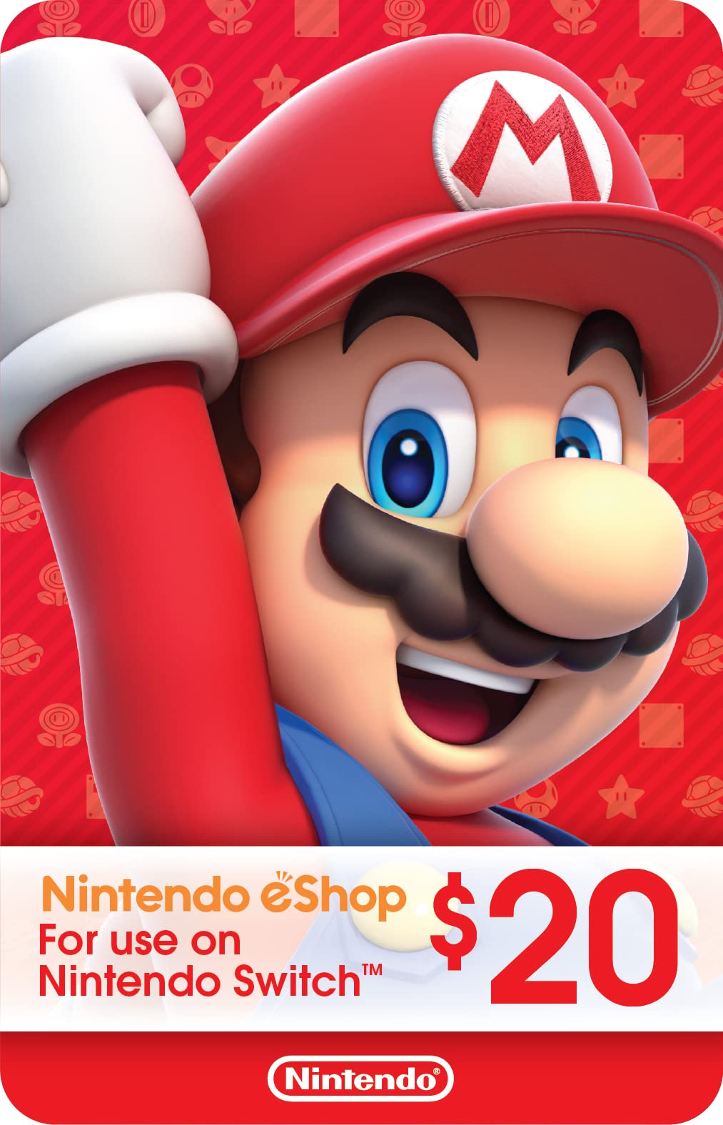 20 任天堂 eShop 禮品卡 [數位代碼]