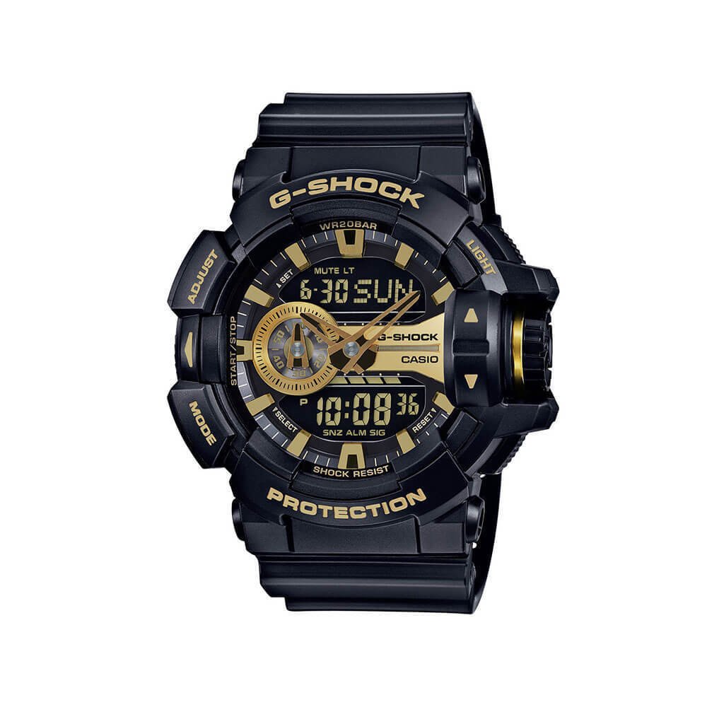 G-Shock GA-400GB Garish系列腕錶 - 黑/金 / 均碼