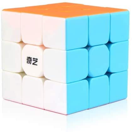 YCBABY 奇藝勇士W速扭魔術方塊3x3 - 無貼紙魔術方塊3x3x3益智玩具（56mm），最能有效提升孩子專注力、反應能力與記憶力的教育玩具