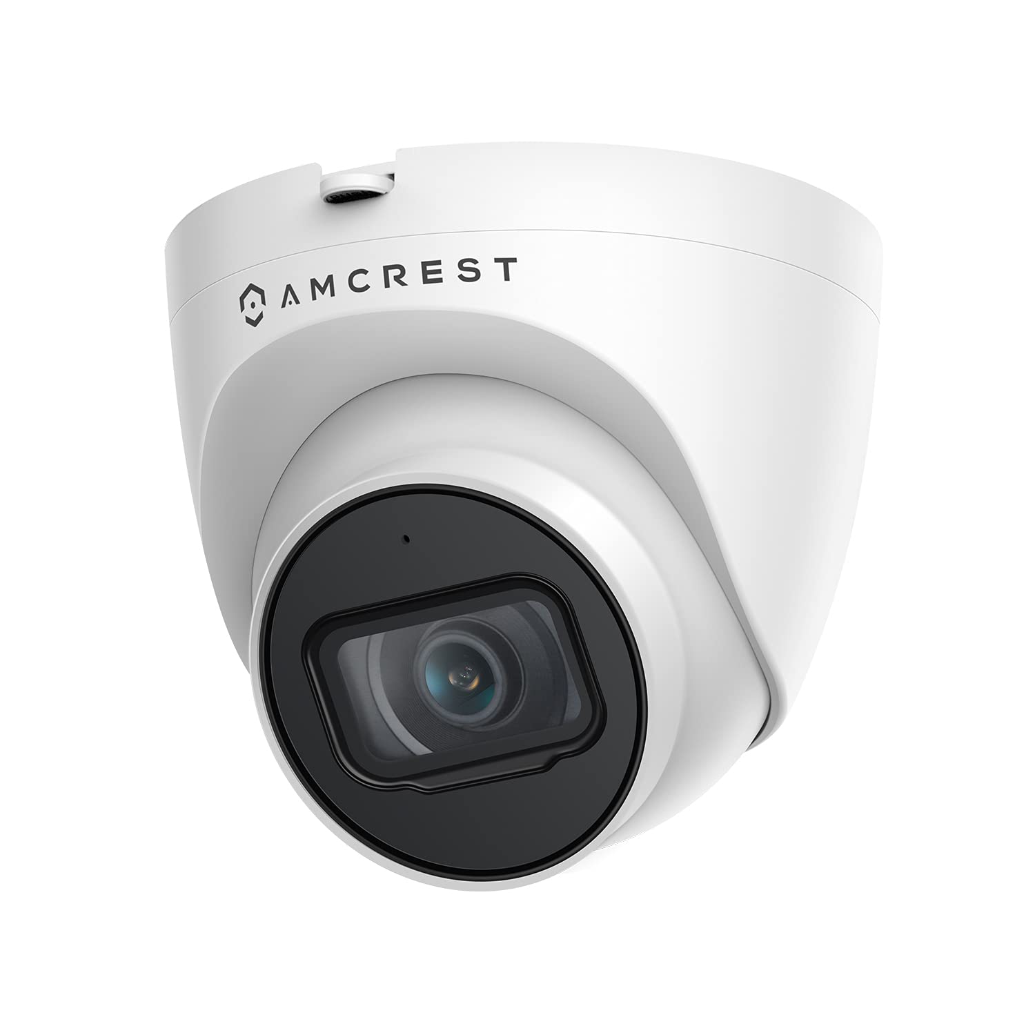 Amcrest 5MP 半球型 PoE 攝像頭，超高清戶外 IP 攝像頭，支持 ​​PoE 供電，帶麥克風/音頻，500 萬像素安全監控攝像頭，98 英尺夜視距離，2.8 毫米鏡頭（103° 視場角），IP67 防護等級，支持 MicroSD 卡（256GB），（IP5M-T1179EW）