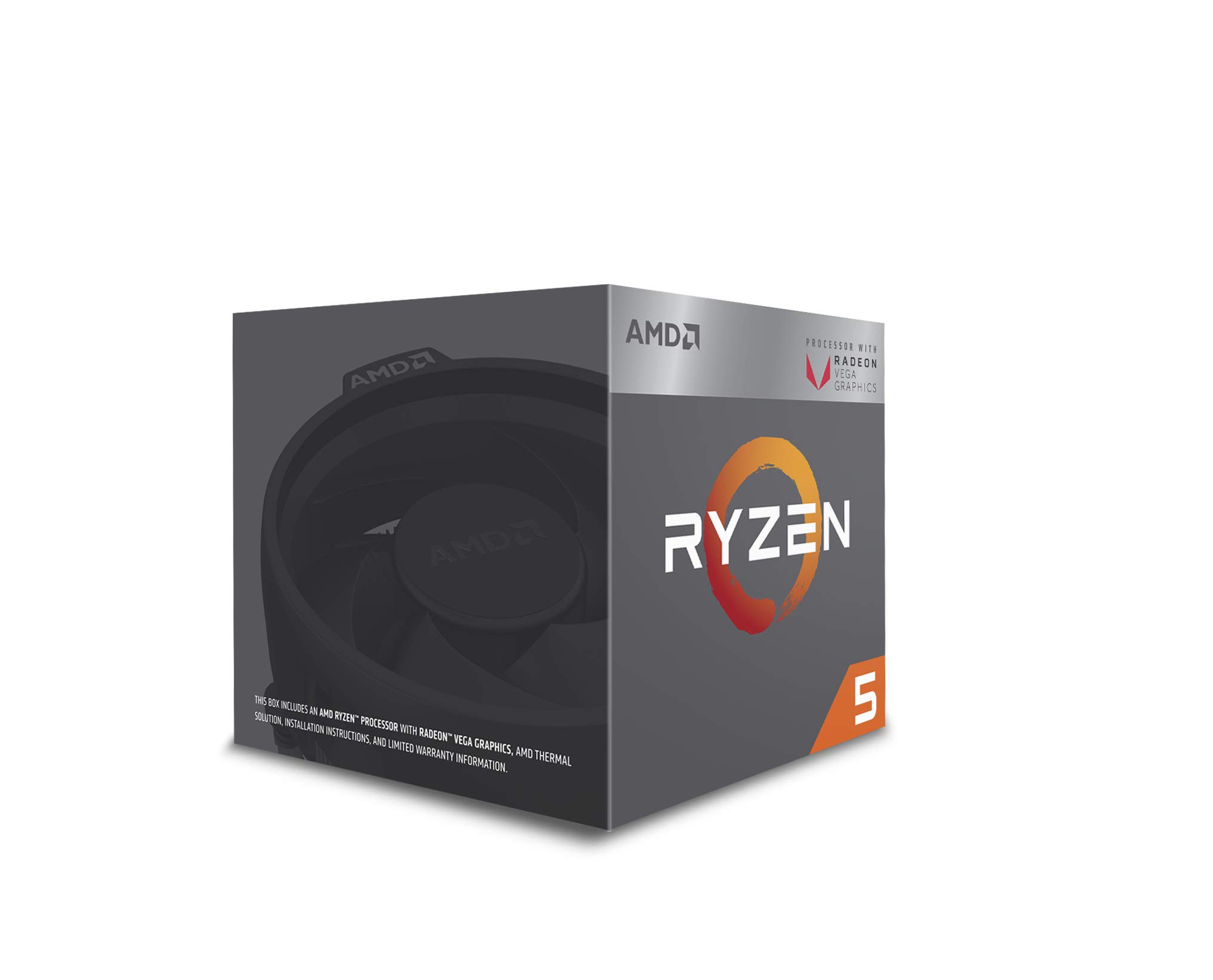 AMD Ryzen 5 2400G 處理器，整合 Radeon RX Vega 11 顯示卡 - YD2400C5FBBOX