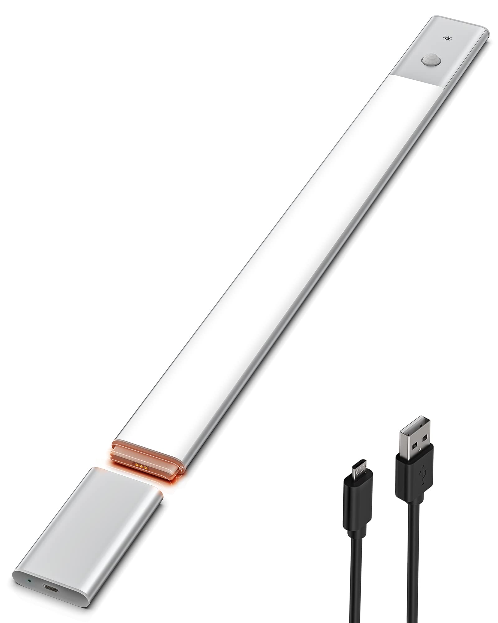 EZVALO LED 衣櫃燈，48顆LED電池供電燈，附動作感應​​器，可充電，適用於衣櫃、櫥櫃、廚房、衣櫃、壁櫥等場所。
