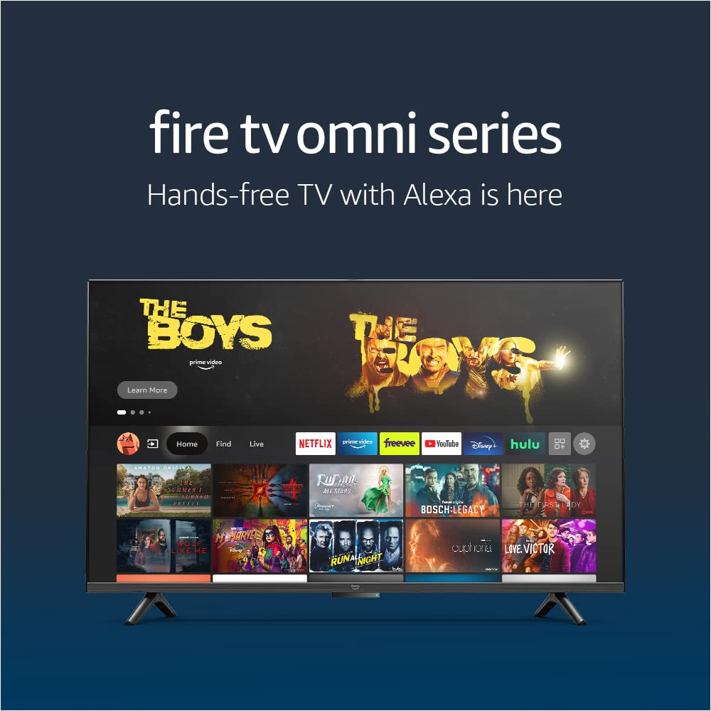 亞馬遜 Fire TV 43 吋 Omni 系列 4K 超高清智慧電視，支援 Alexa 免持語音控制