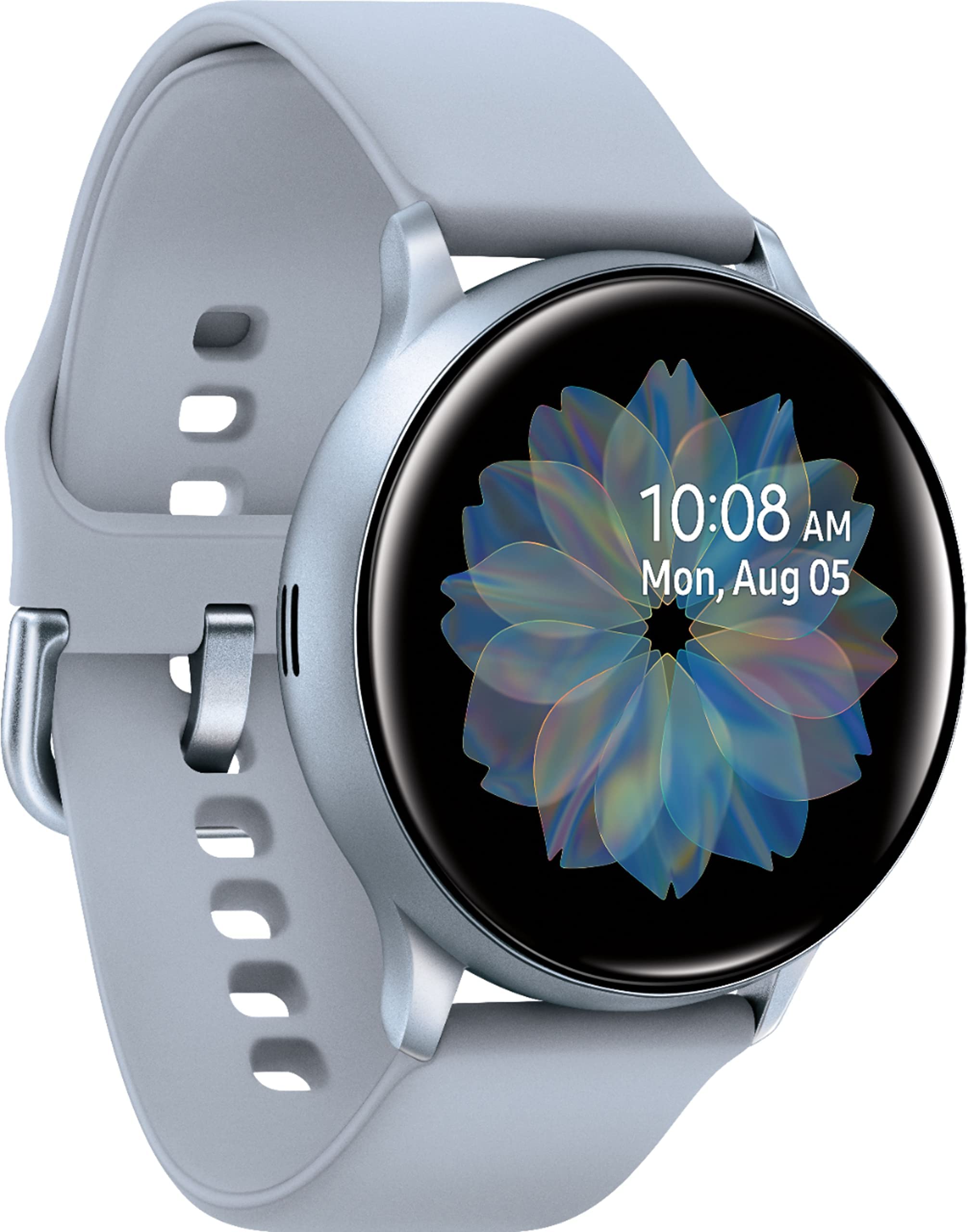 三星 Galaxy Watch Active 2（40 毫米，GPS，藍牙）智慧手錶，具備高級健康監測、健身追蹤和持久電池續航力，銀色，SM-R830NZSCXAR（翻新機）
