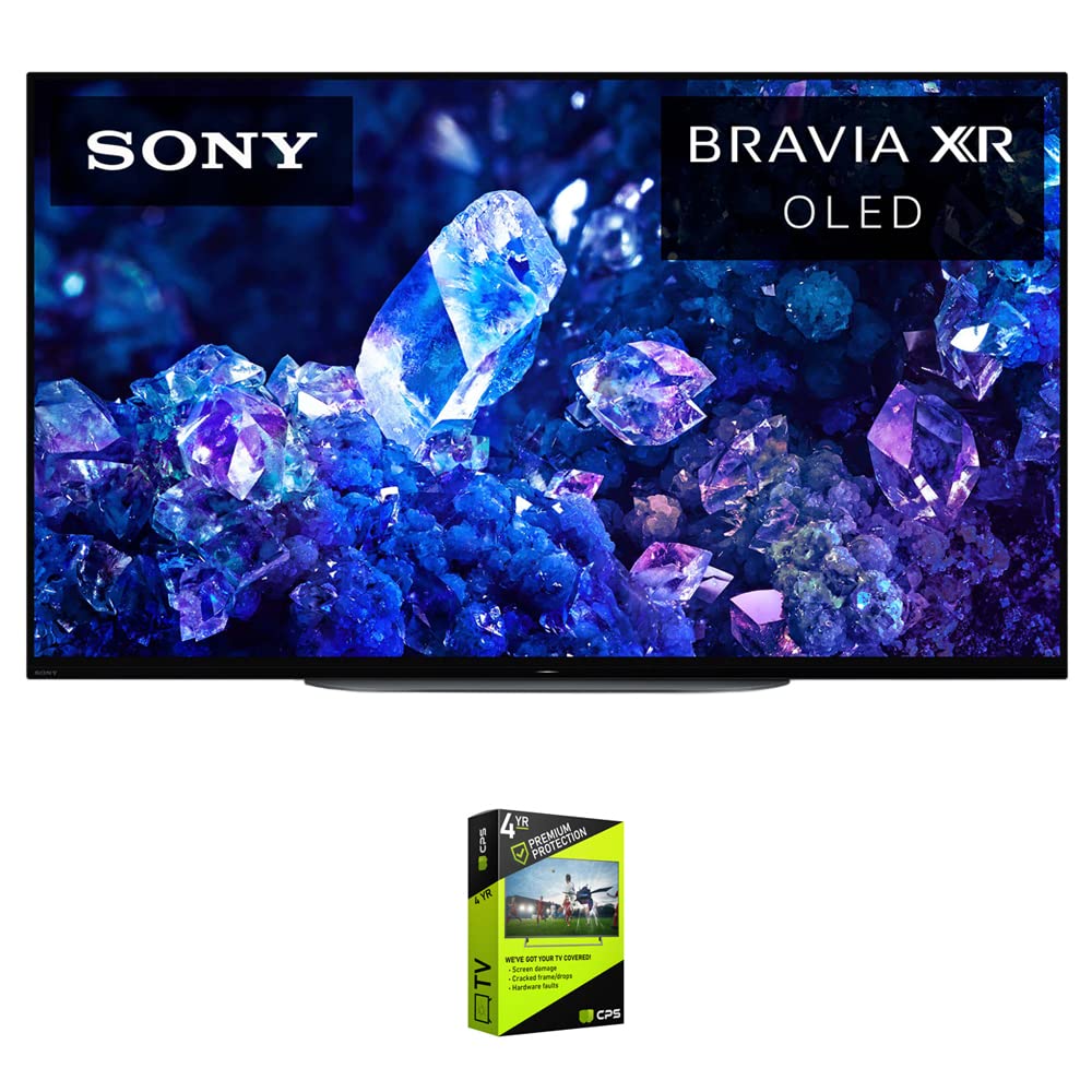 Sony XR42A90K Bravia XR A90K 42 吋 4K HDR OLED 智慧電視（2022 年款）套裝，含 4 年高級 CPS 增強保護包