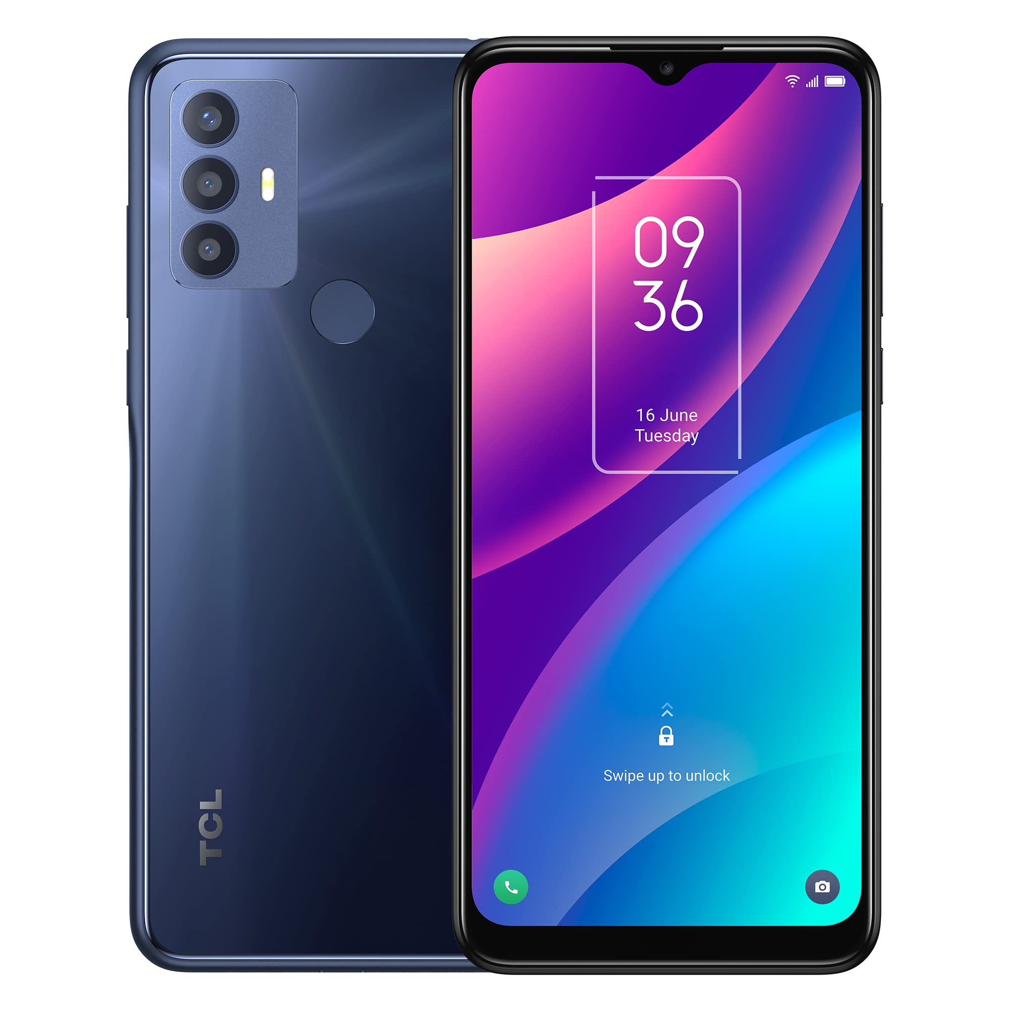TCL 30 SE |2022| 6.52吋解鎖手機，4+64GB安卓手機GSM解鎖智慧型手機，配備5000萬像素相機、5000mAh電池、單SIM卡、美版、大西洋藍（不支援Verizon/Boost/5G）