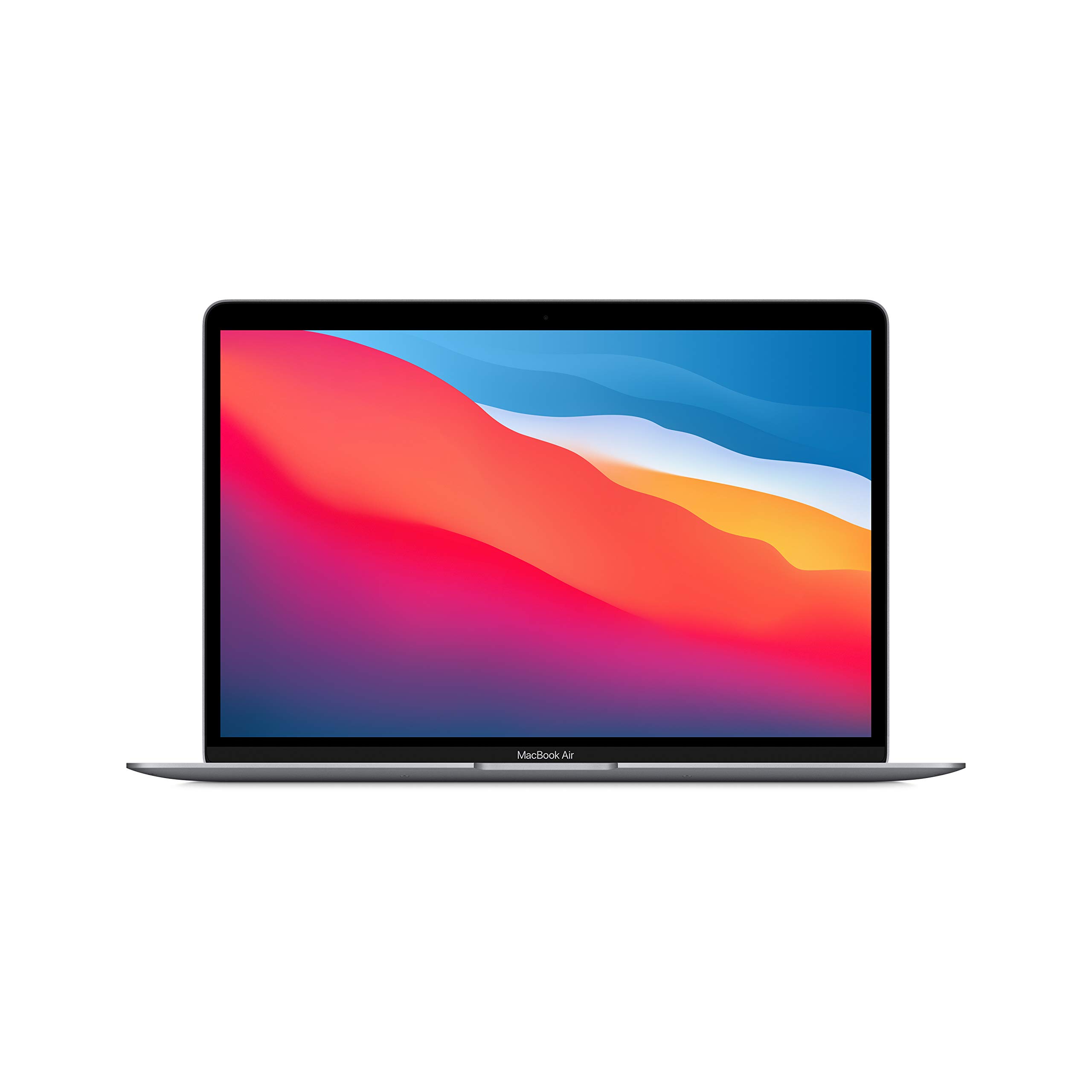 2020 年 Apple MacBook Air 筆記型電腦，搭載 M1 晶片，配備 13 吋 Retina 顯示器、8GB 記憶體、256GB 固態硬碟、背光鍵盤、FaceTime 高畫質相機和觸控 ID。相容於 iPhone/iPad；深空灰色